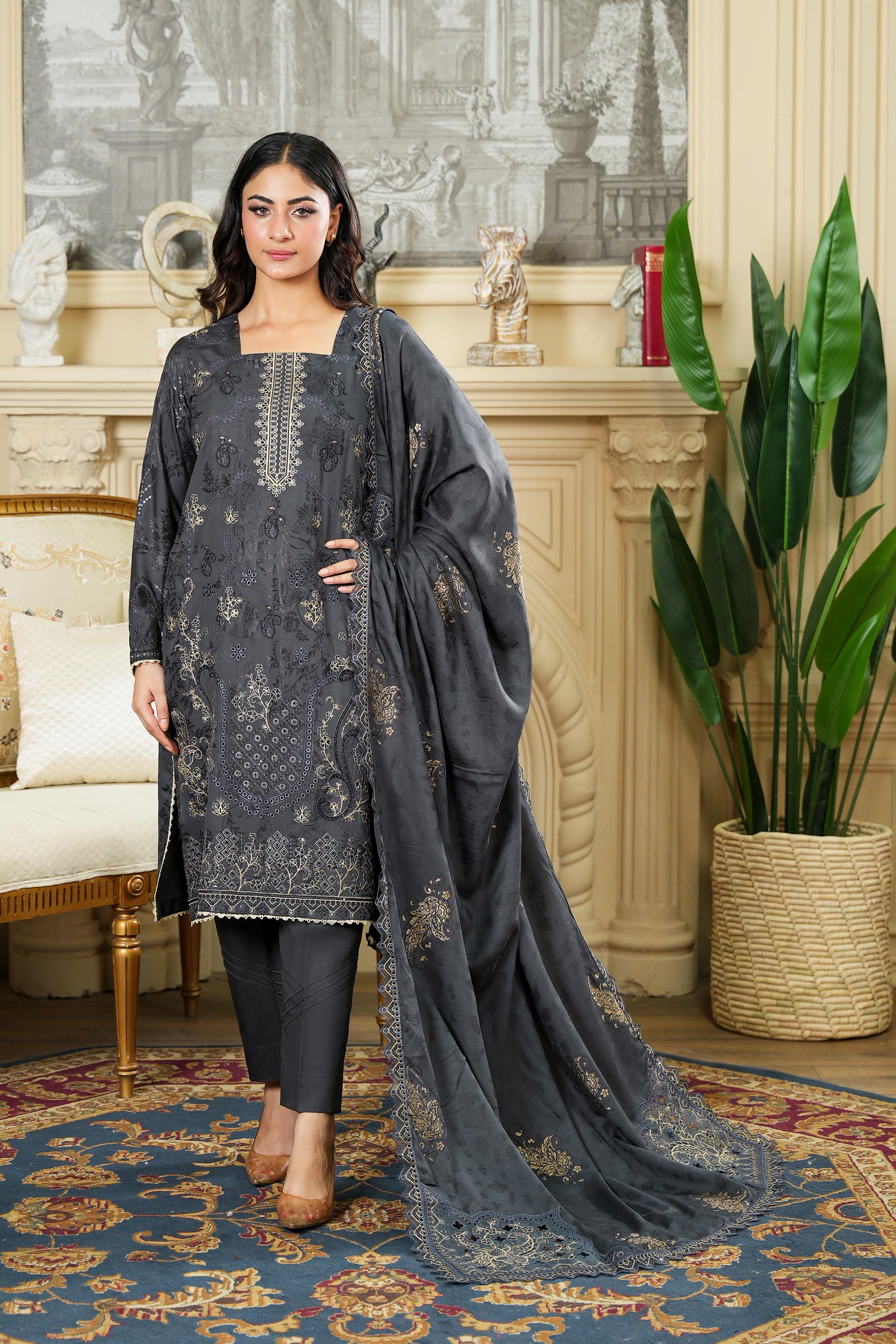 NISSA Viscose EMB Shirt & Dupatta VOL-2427