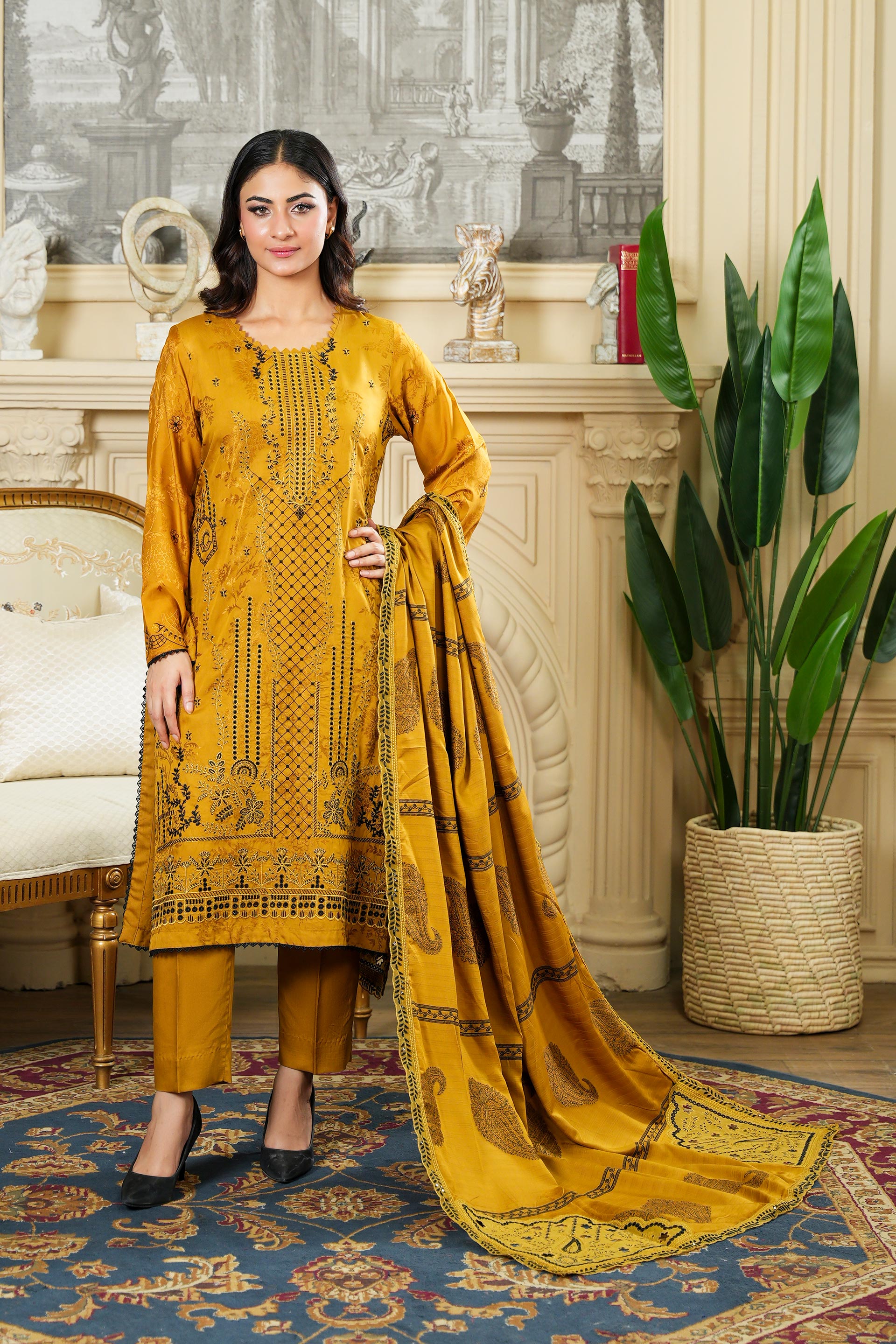 NISSA Viscose EMB Shirt & Dupatta VOL-2427