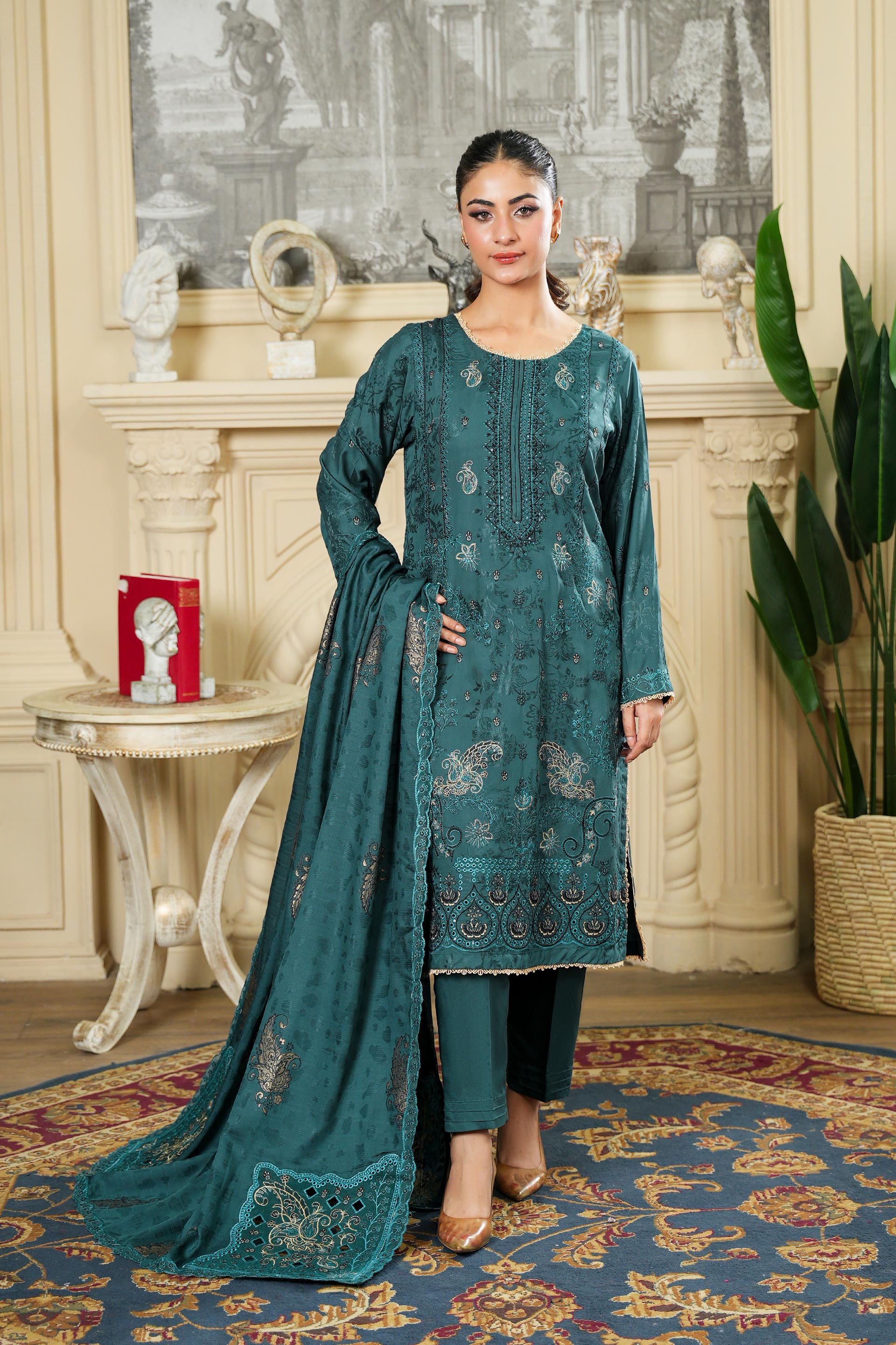NISSA Viscose EMB Shirt & Dupatta VOL-2427