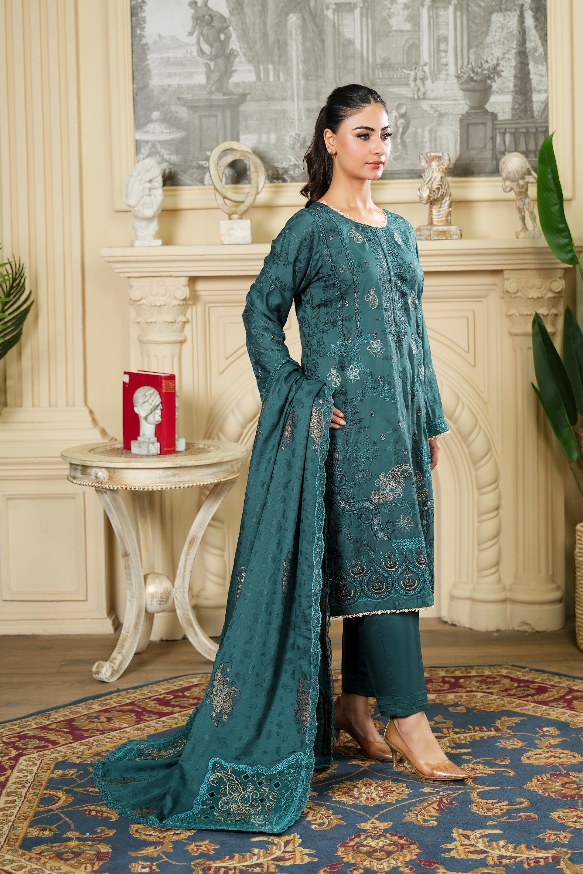 NISSA Viscose EMB Shirt & Dupatta VOL-2427