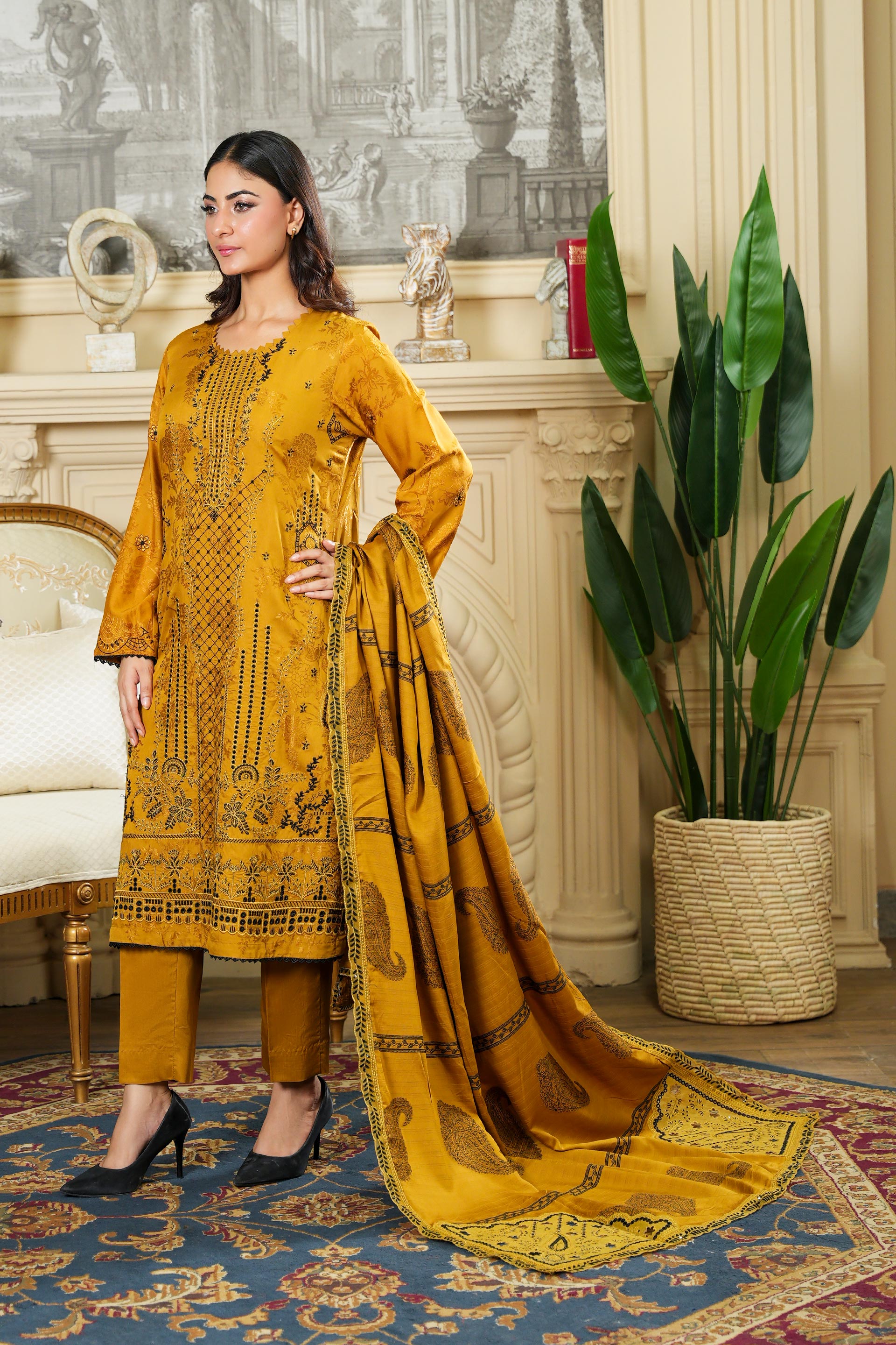 NISSA Viscose EMB Shirt & Dupatta VOL-2427