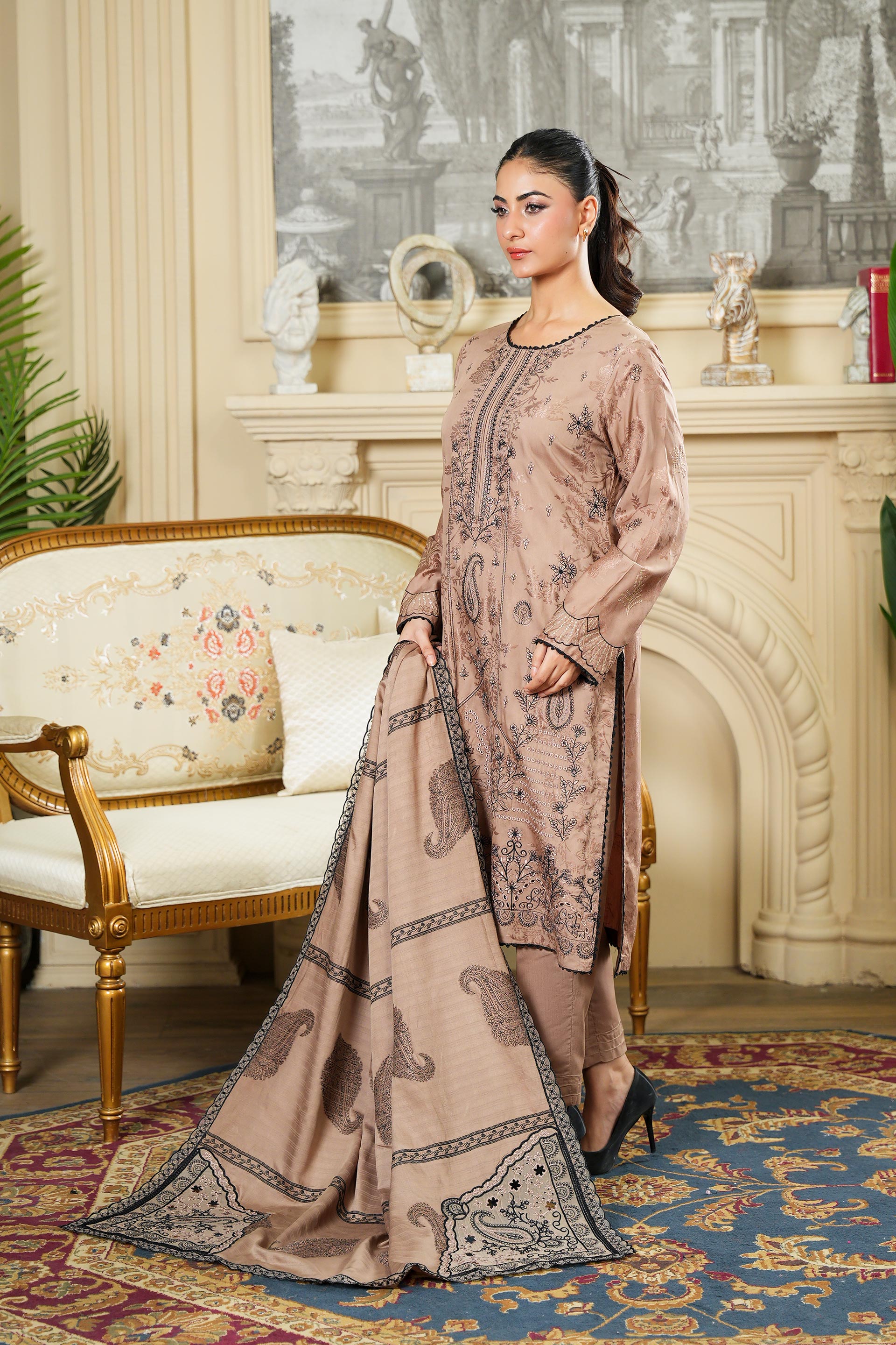 NISSA Viscose EMB Shirt & Dupatta VOL-2427