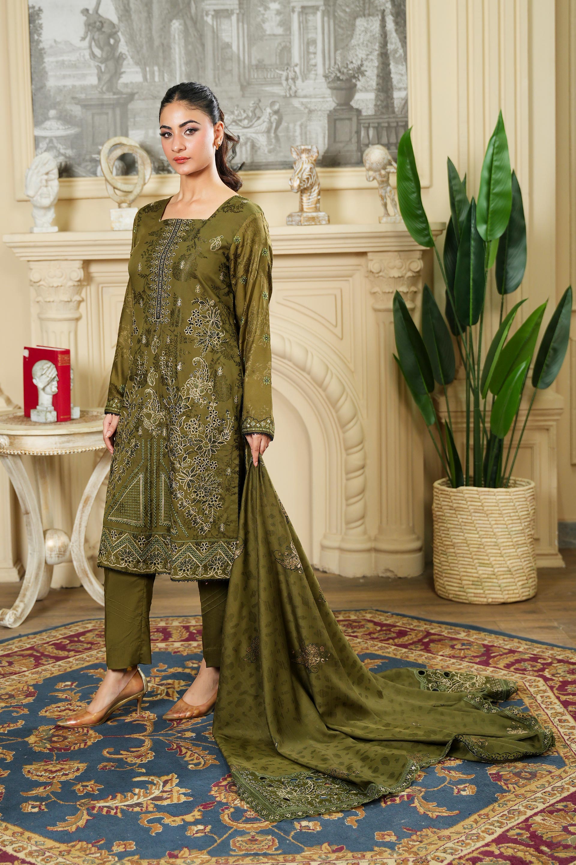 NISSA Viscose EMB Shirt & Dupatta VOL-2427