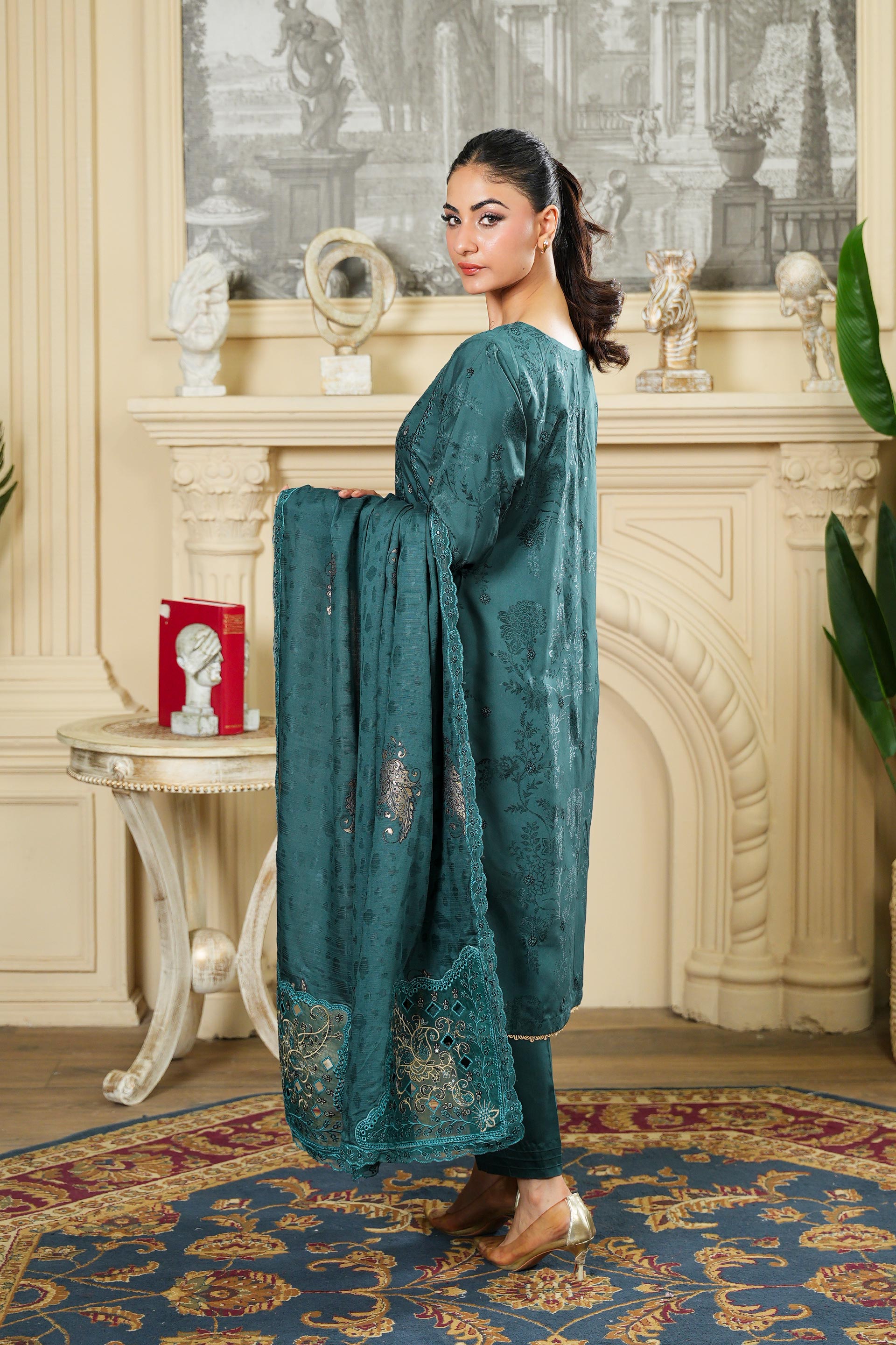 NISSA Viscose EMB Shirt & Dupatta VOL-2427