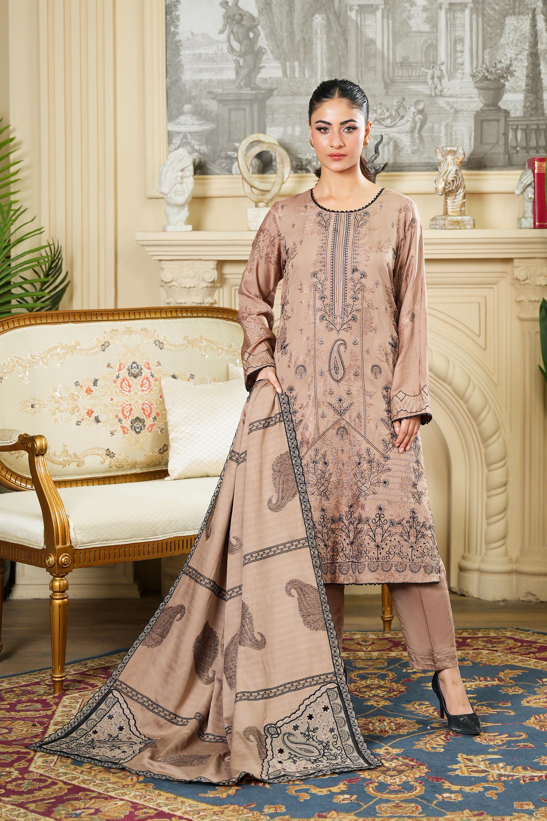 NISSA Viscose EMB Shirt & Dupatta VOL-2427