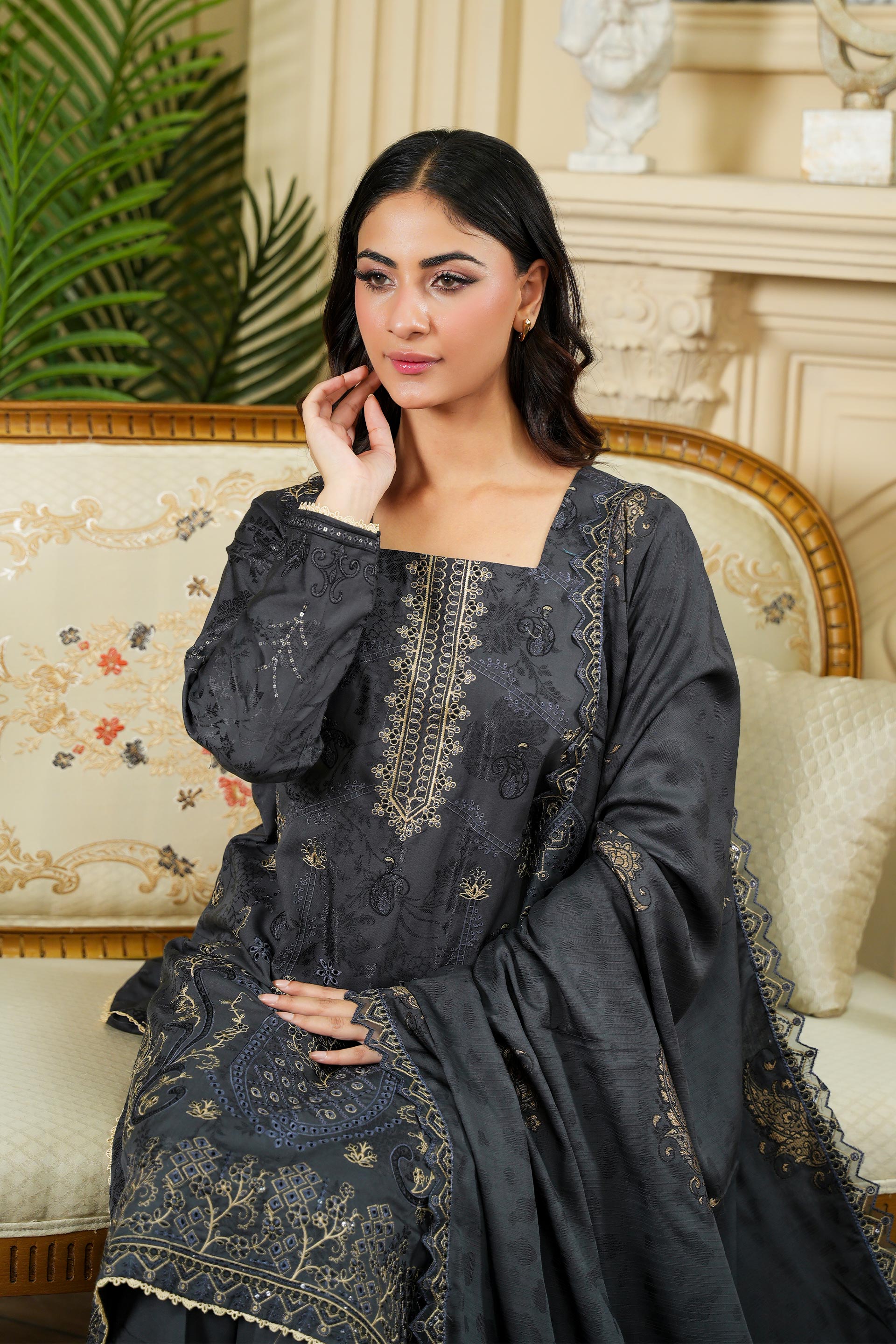 NISSA Viscose EMB Shirt & Dupatta VOL-2427