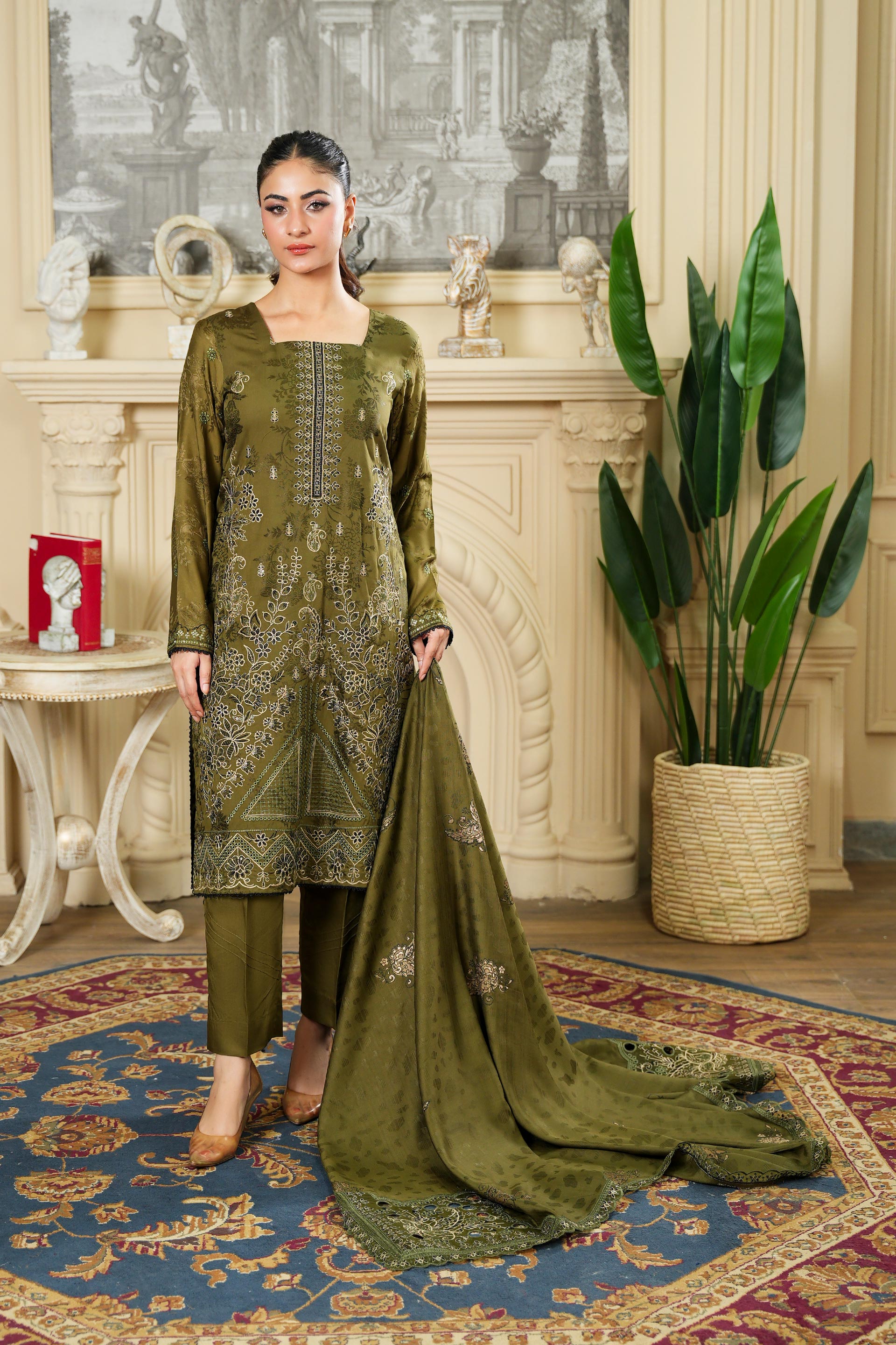 NISSA Viscose EMB Shirt & Dupatta VOL-2427