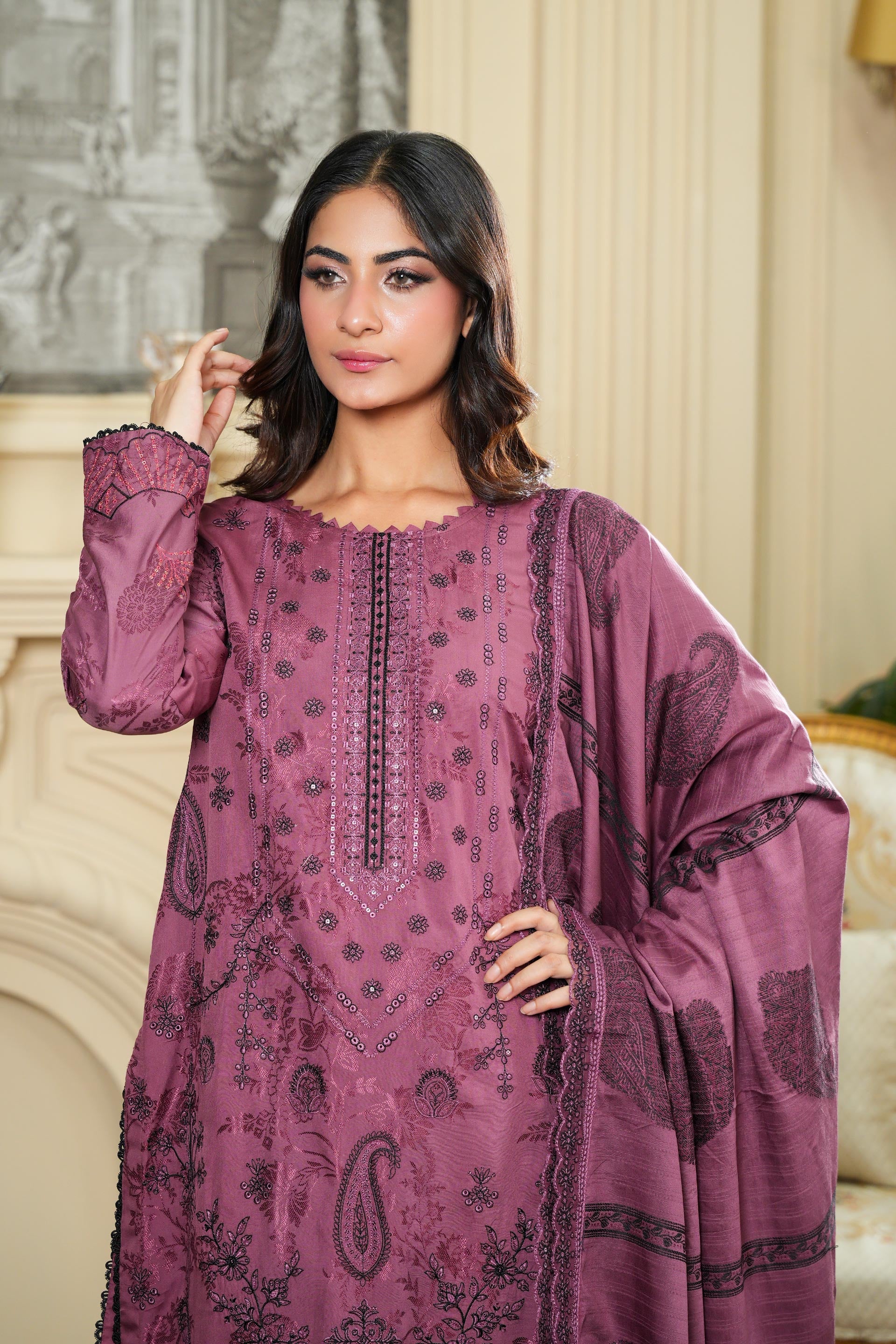 NISSA Viscose EMB Shirt & Dupatta VOL-2427