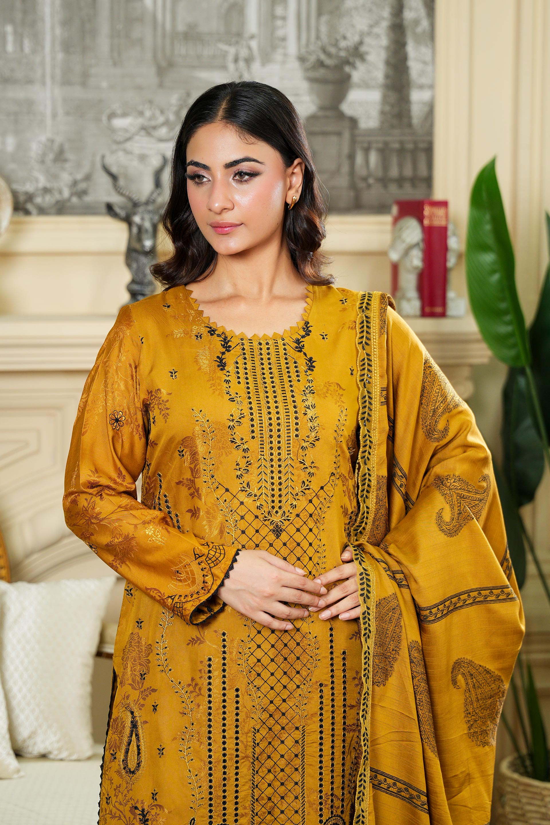 NISSA Viscose EMB Shirt & Dupatta VOL-2427
