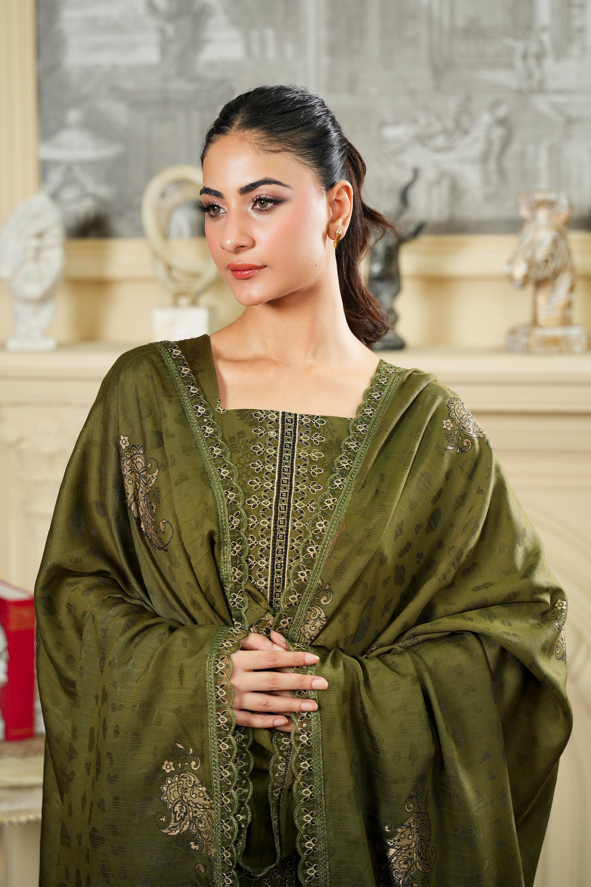 NISSA Viscose EMB Shirt & Dupatta VOL-2427
