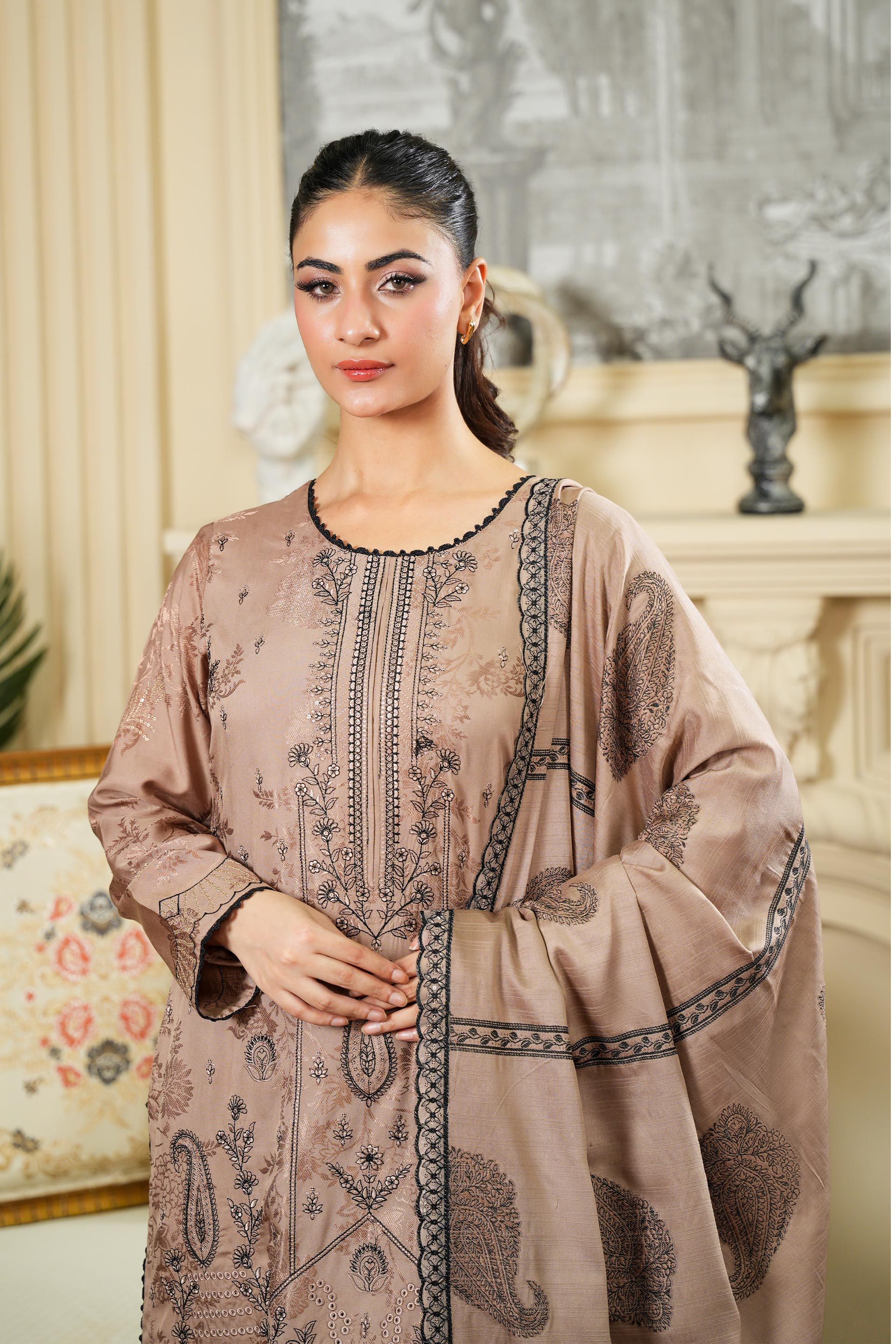 NISSA Viscose EMB Shirt & Dupatta VOL-2427