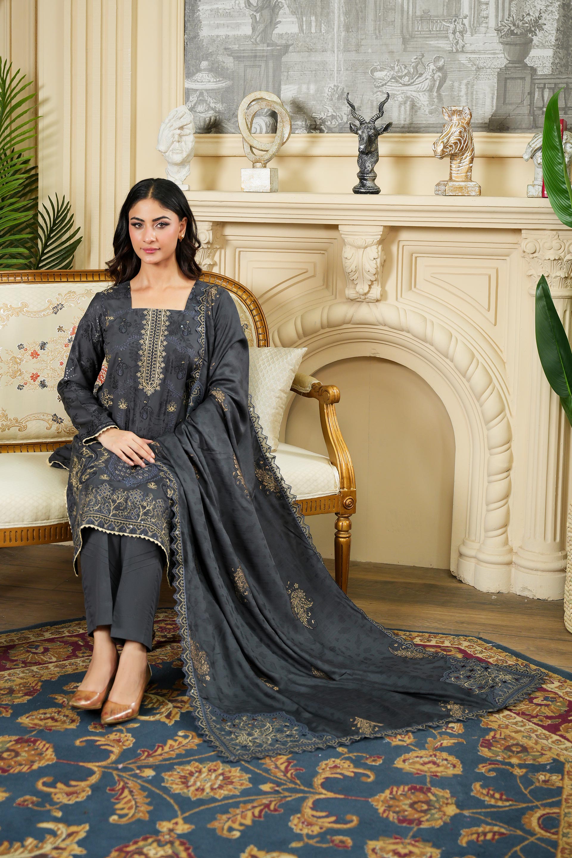 NISSA Viscose EMB Shirt & Dupatta VOL-2427