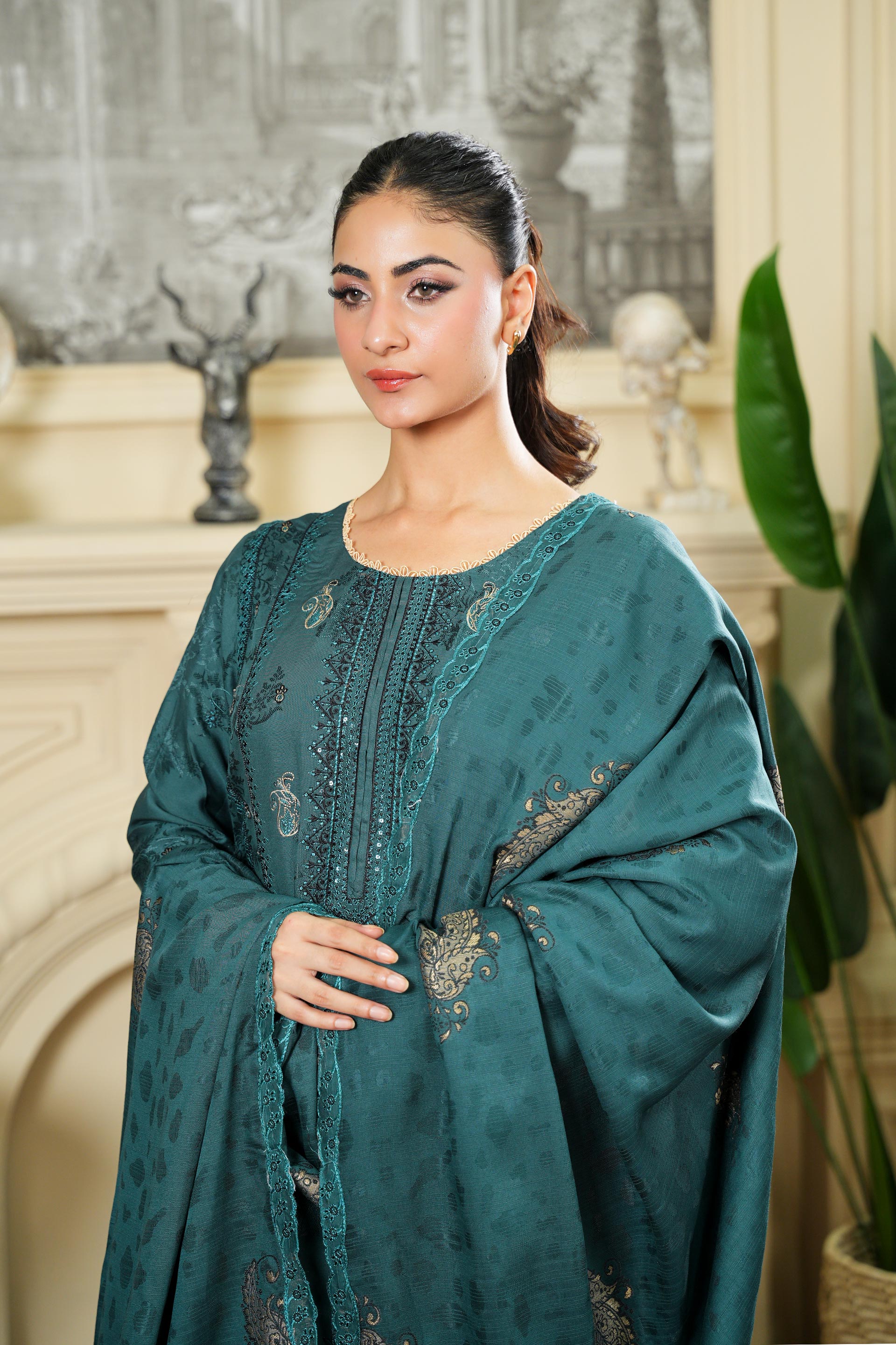NISSA Viscose EMB Shirt & Dupatta VOL-2427