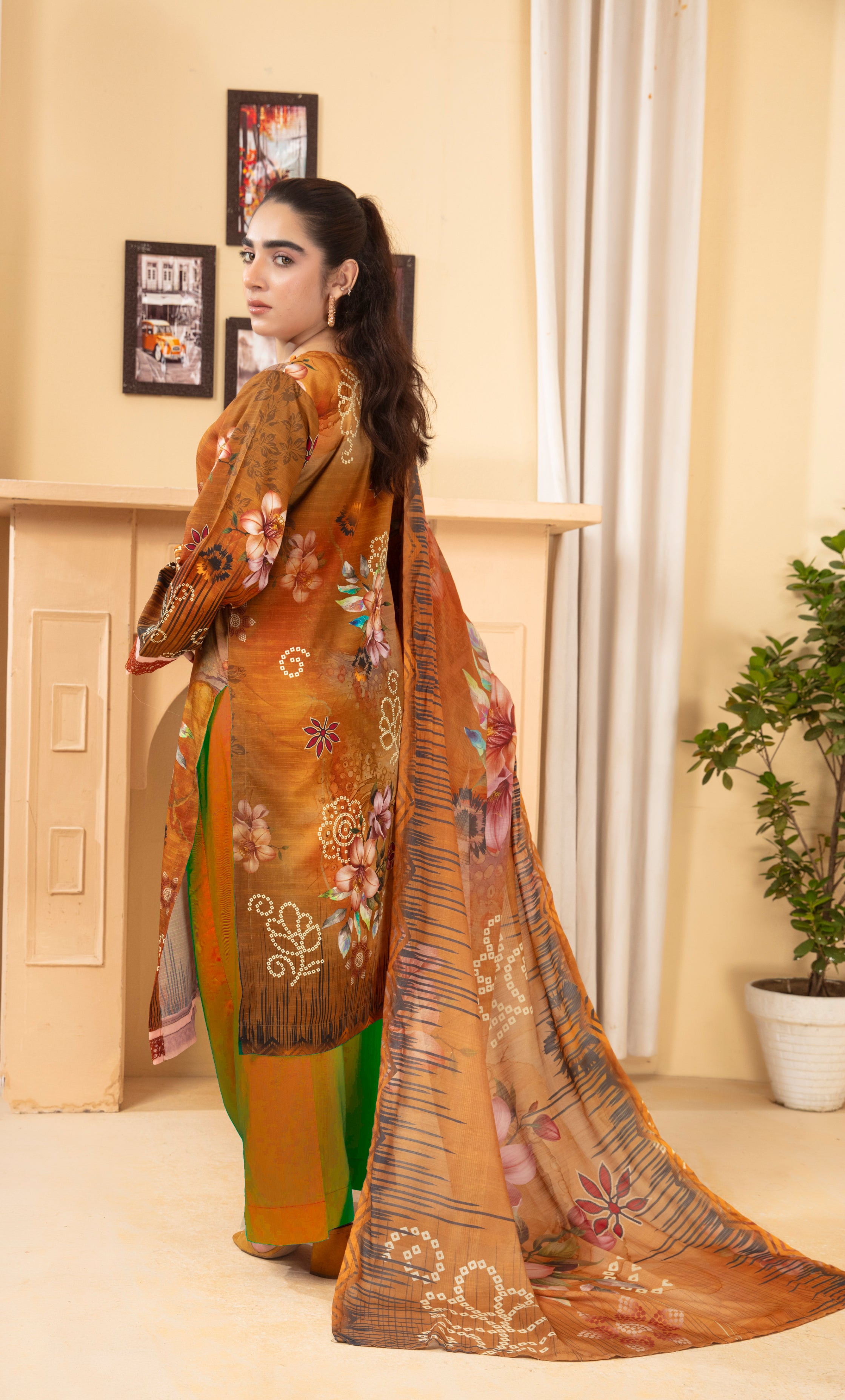 ALEEZAY Viscose PRINT Shirt & Dupatta Vol-2460