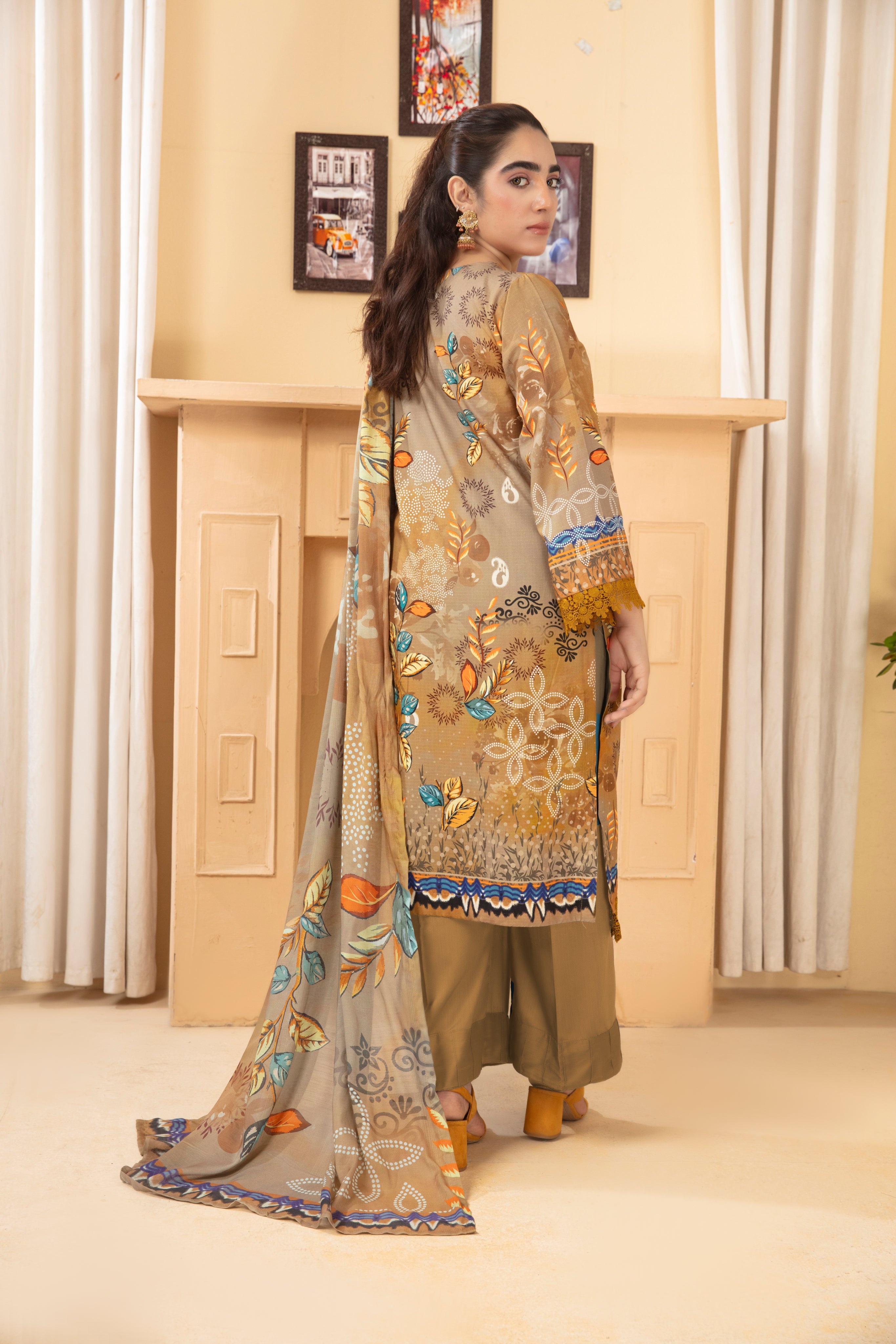 ALEEZAY Viscose PRINT Shirt & Dupatta Vol-2460