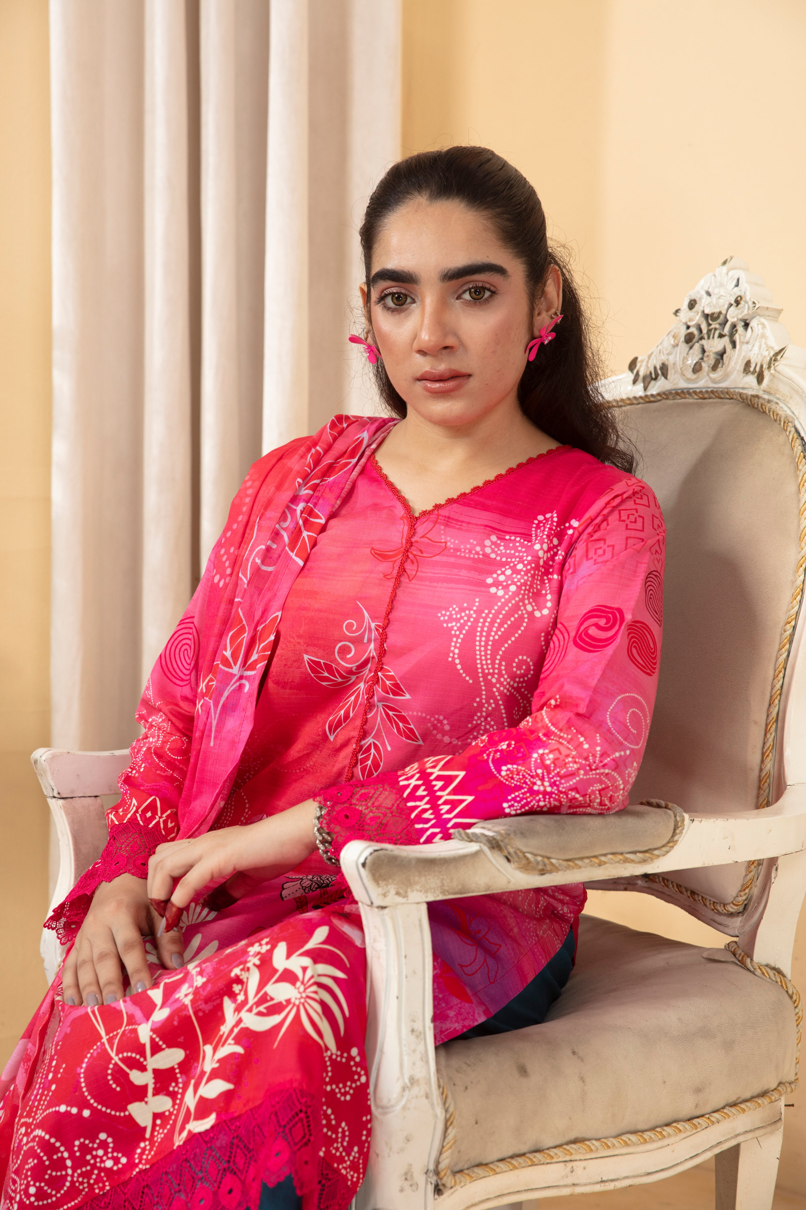 ALEEZAY Viscose PRINT Shirt & Dupatta Vol-2460