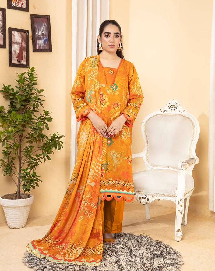 ALEEZAY Viscose PRINT Shirt & Dupatta Vol-2460