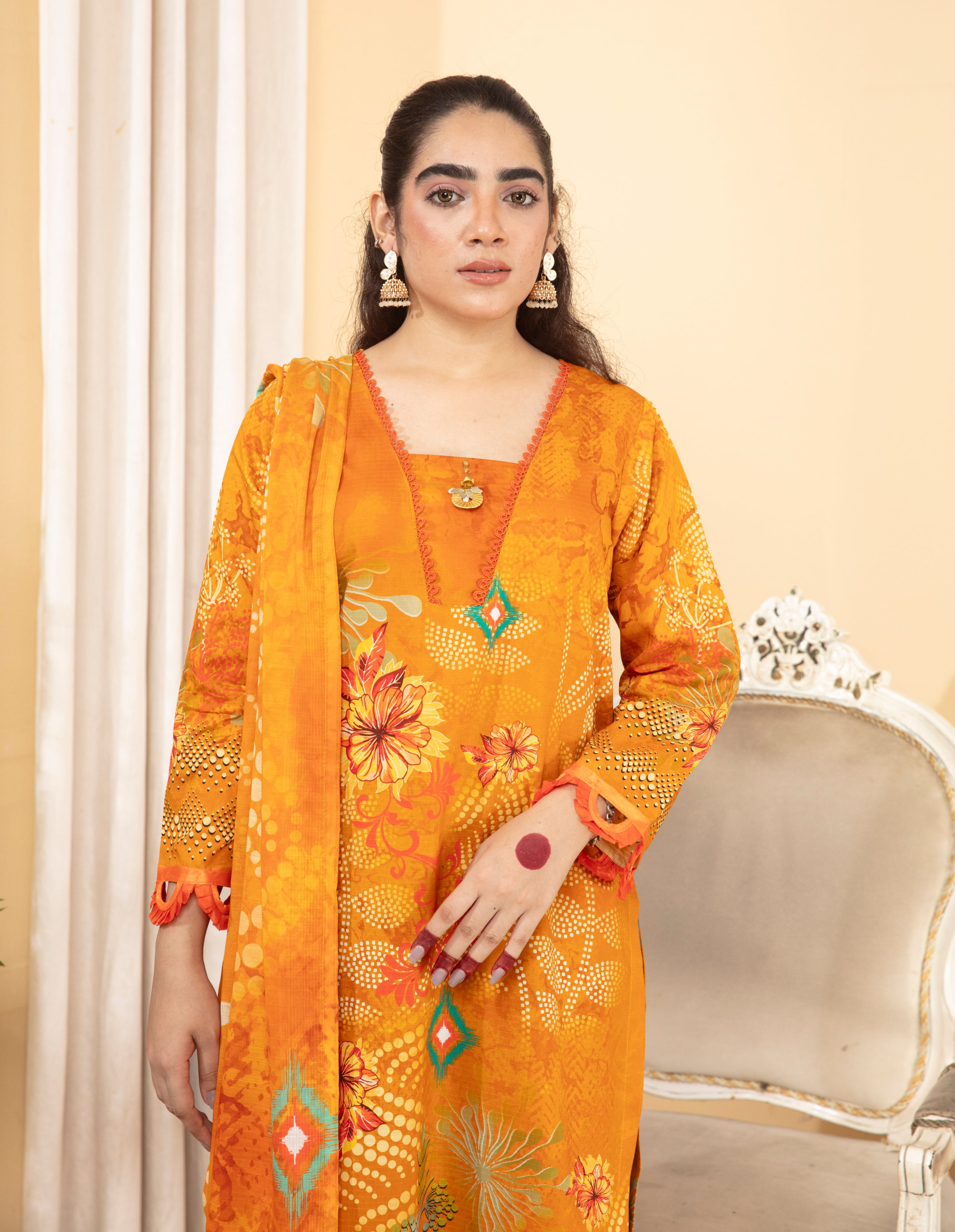 ALEEZAY Viscose PRINT Shirt & Dupatta Vol-2460