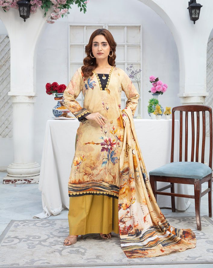 ALEEZAY Viscose Print Shirt & Dupatta VOL-2467