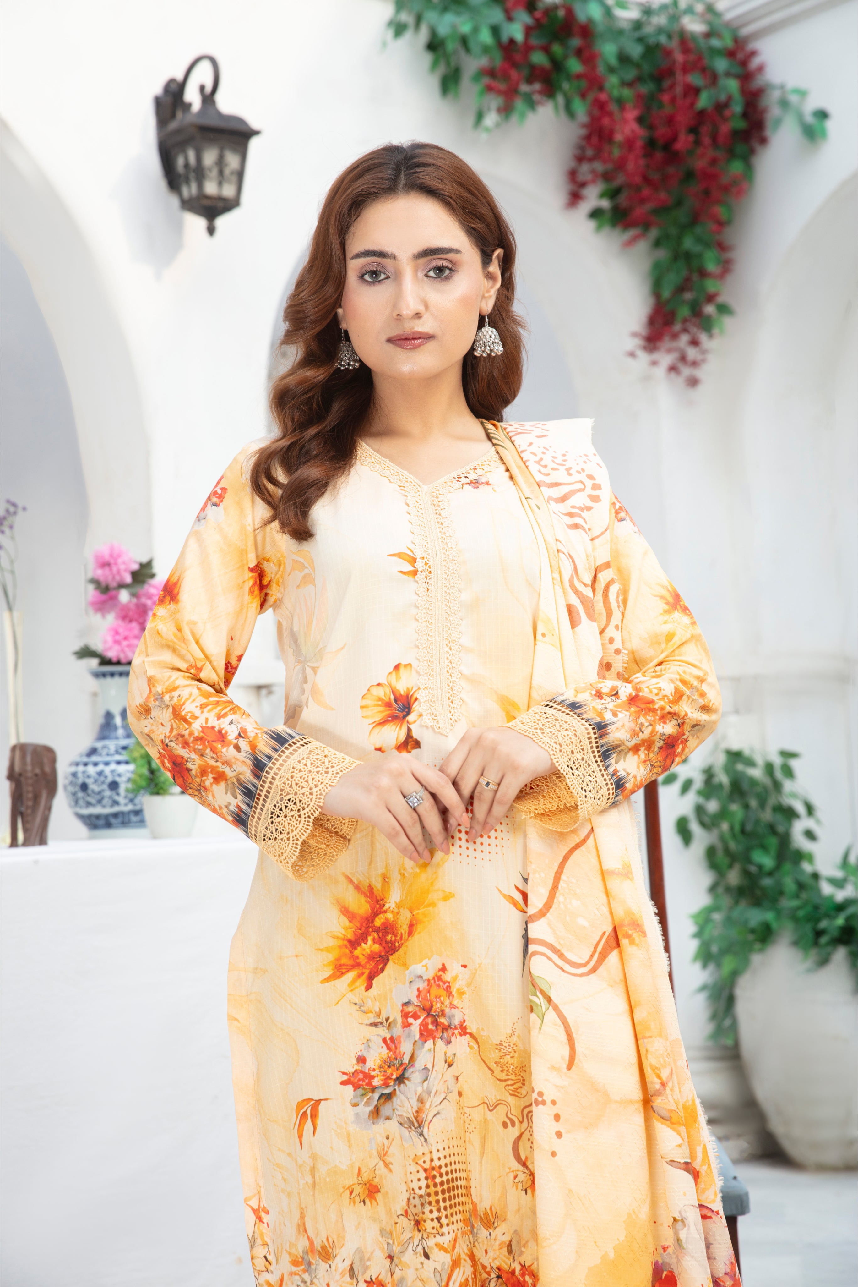 ALEEZAY Viscose Print Shirt & Dupatta VOL-2467