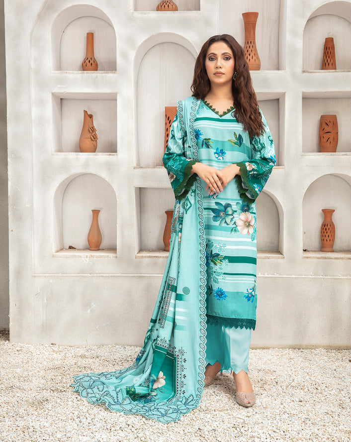 ALEEZAY Viscose EMB Shirt & Dupatta VOL-2462