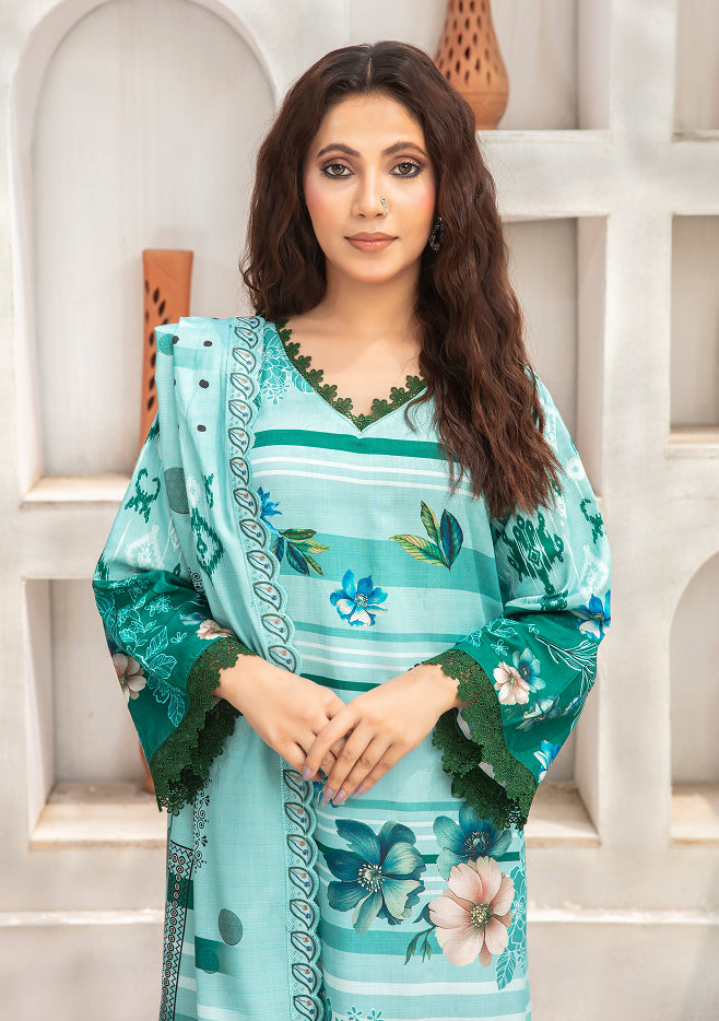 ALEEZAY Viscose EMB Shirt & Dupatta VOL-2462