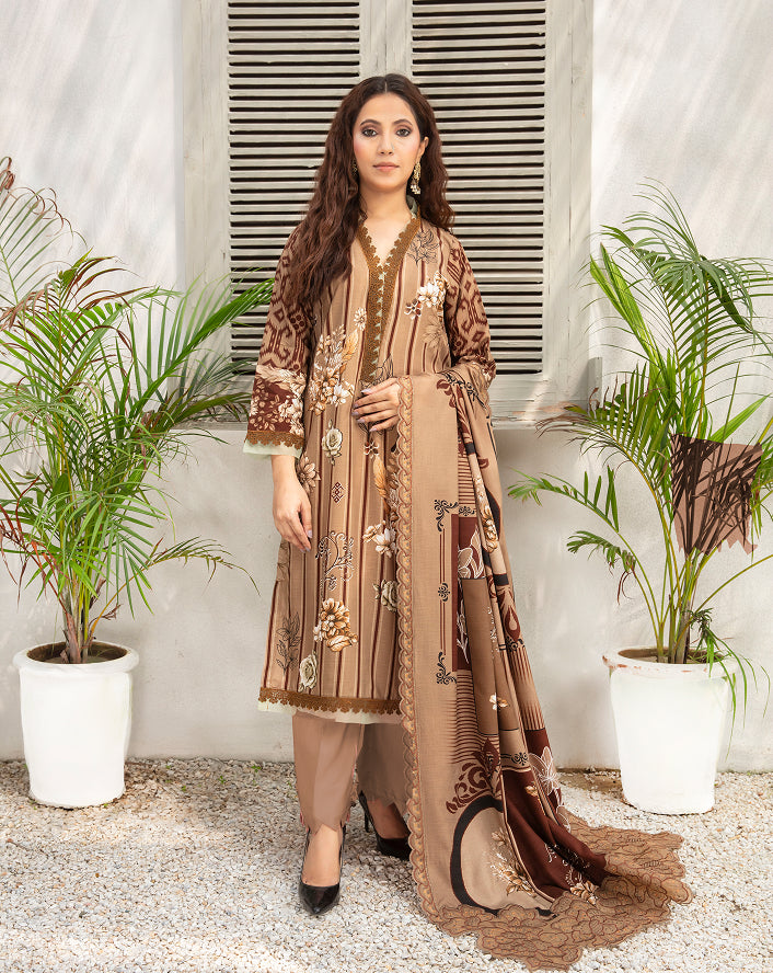 ALEEZAY Viscose EMB Shirt & Dupatta VOL-2462