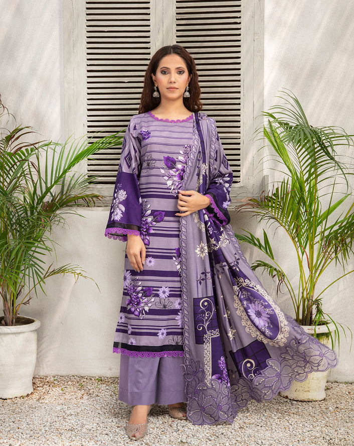 ALEEZAY Viscose EMB Shirt & Dupatta VOL-2462