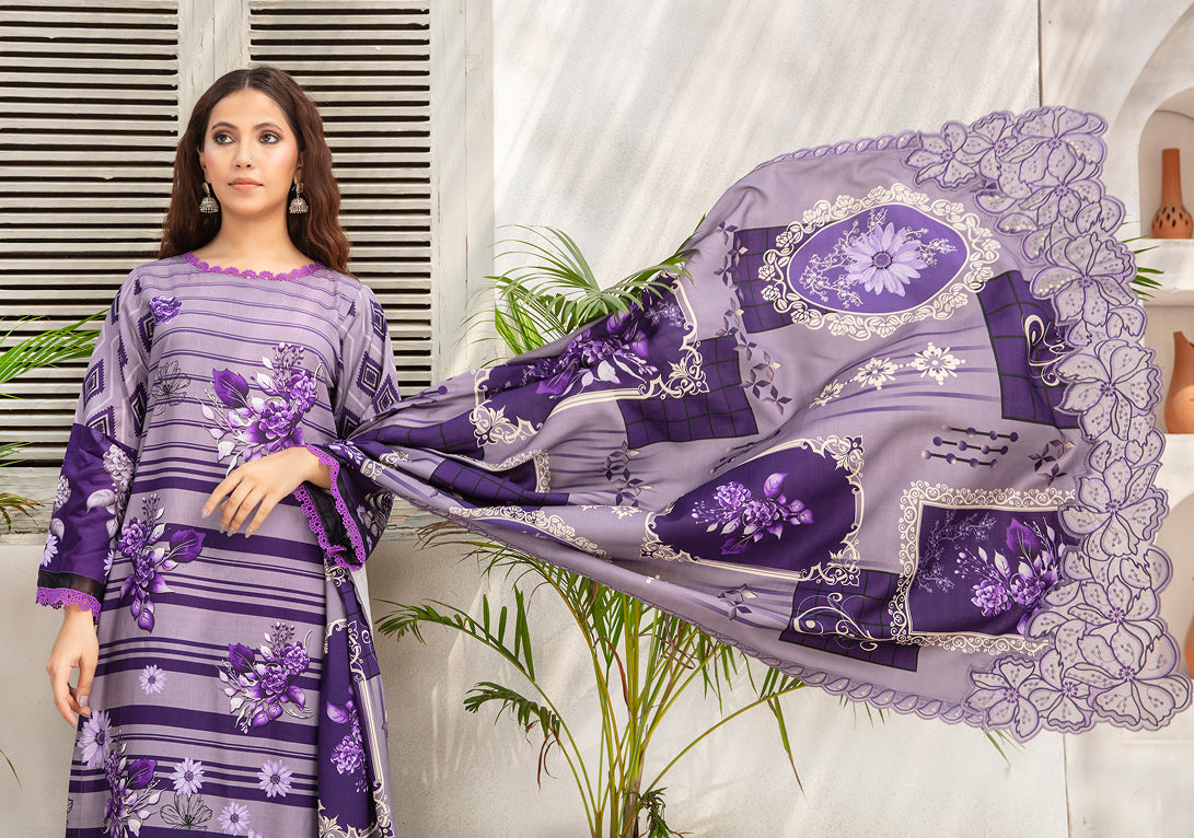 ALEEZAY Viscose EMB Shirt & Dupatta VOL-2462