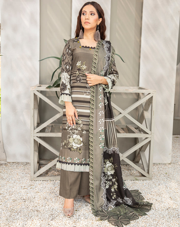 ALEEZAY Viscose EMB Shirt & Dupatta VOL-2462