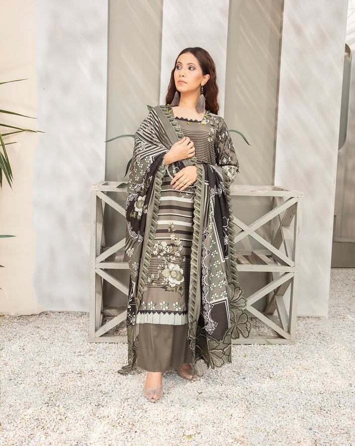 ALEEZAY Viscose EMB Shirt & Dupatta VOL-2462