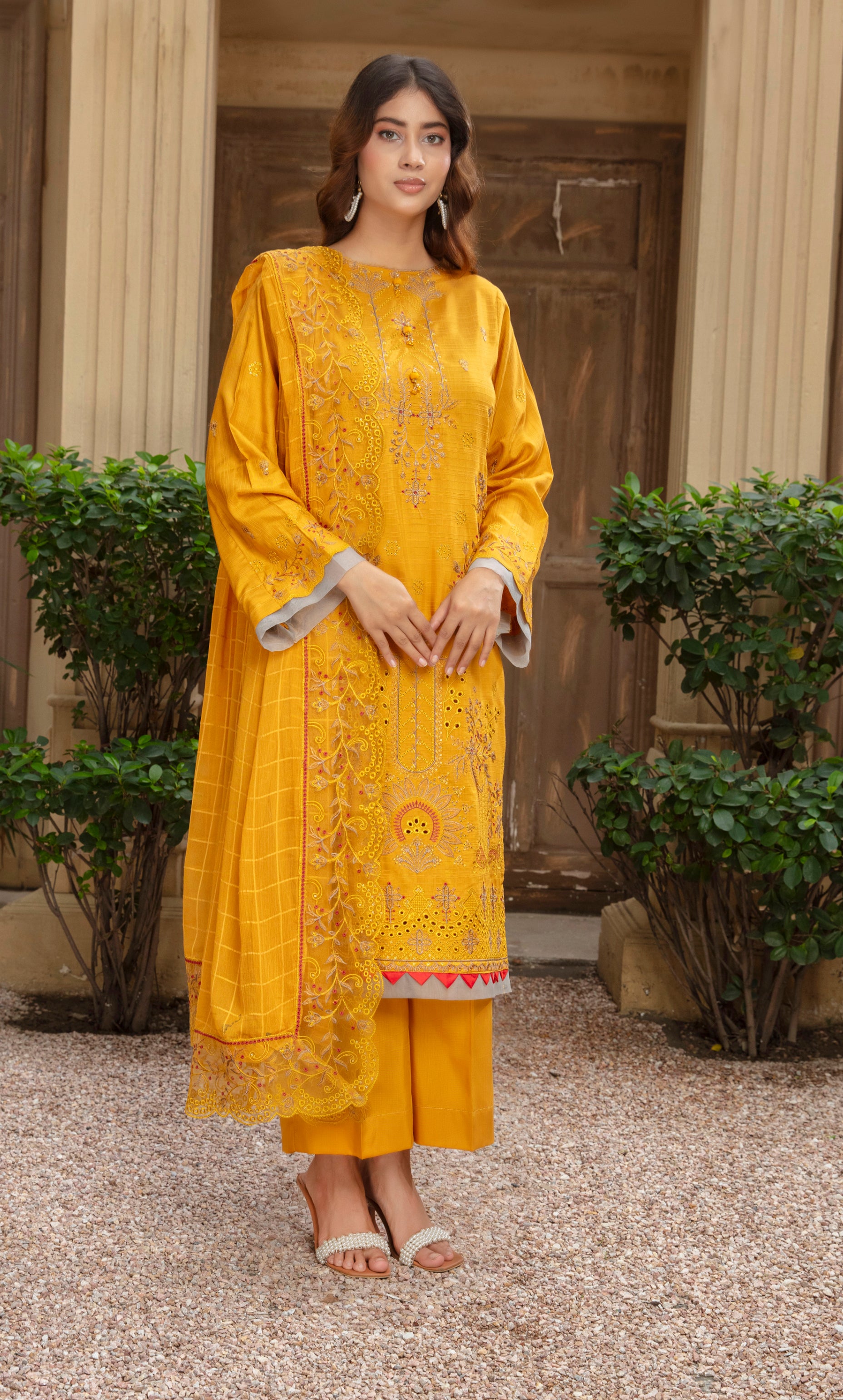 ANMOL Viscose EMB Shirt & Dupatta Vol-2401
