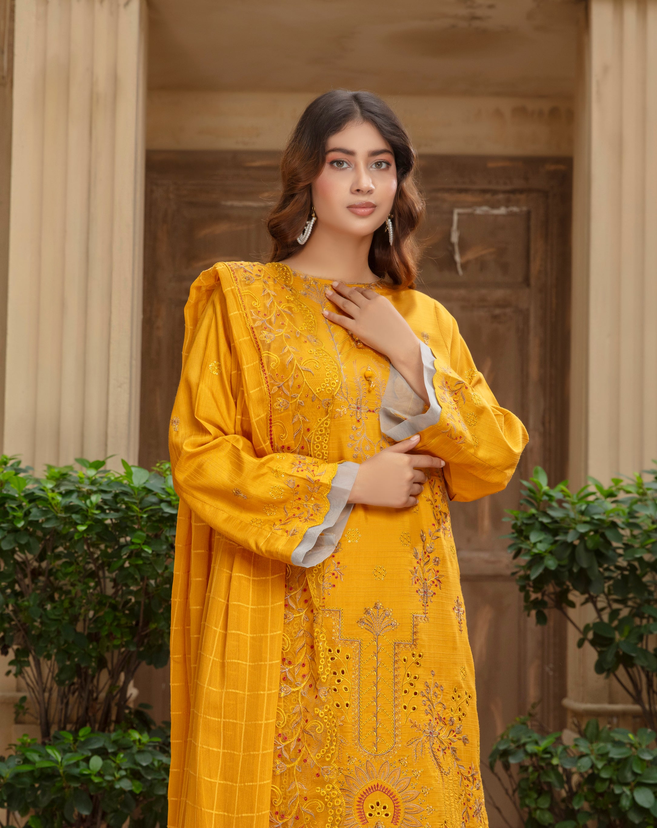 ANMOL Viscose EMB Shirt & Dupatta Vol-2401
