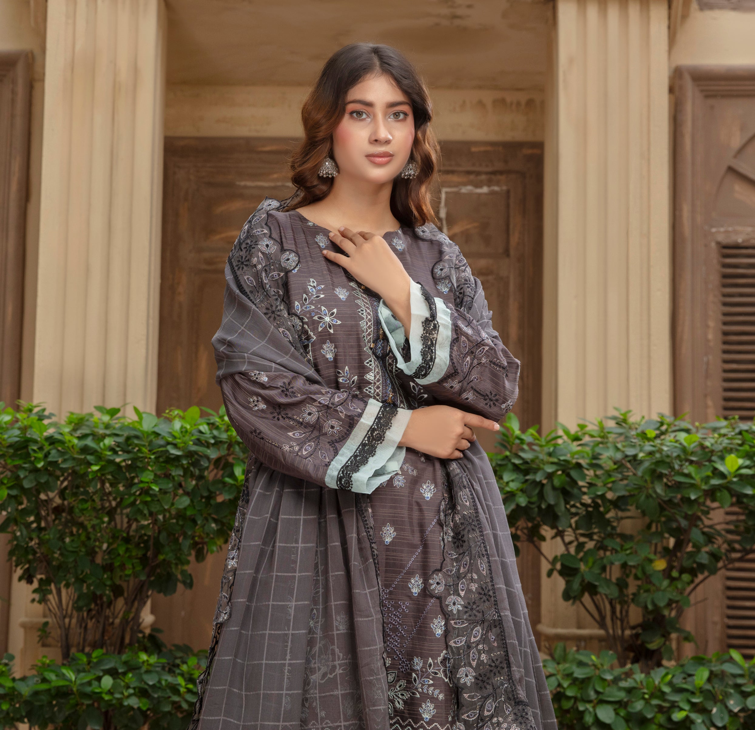 ANMOL Viscose EMB Shirt & Dupatta Vol-2401