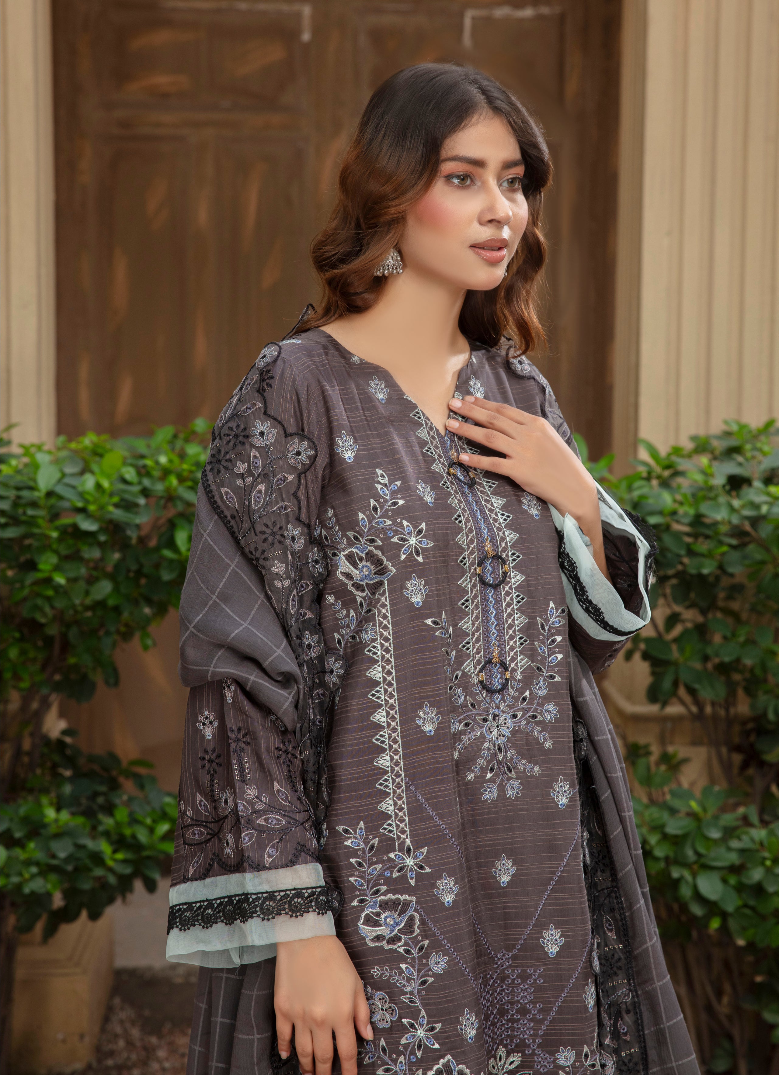 ANMOL Viscose EMB Shirt & Dupatta Vol-2401
