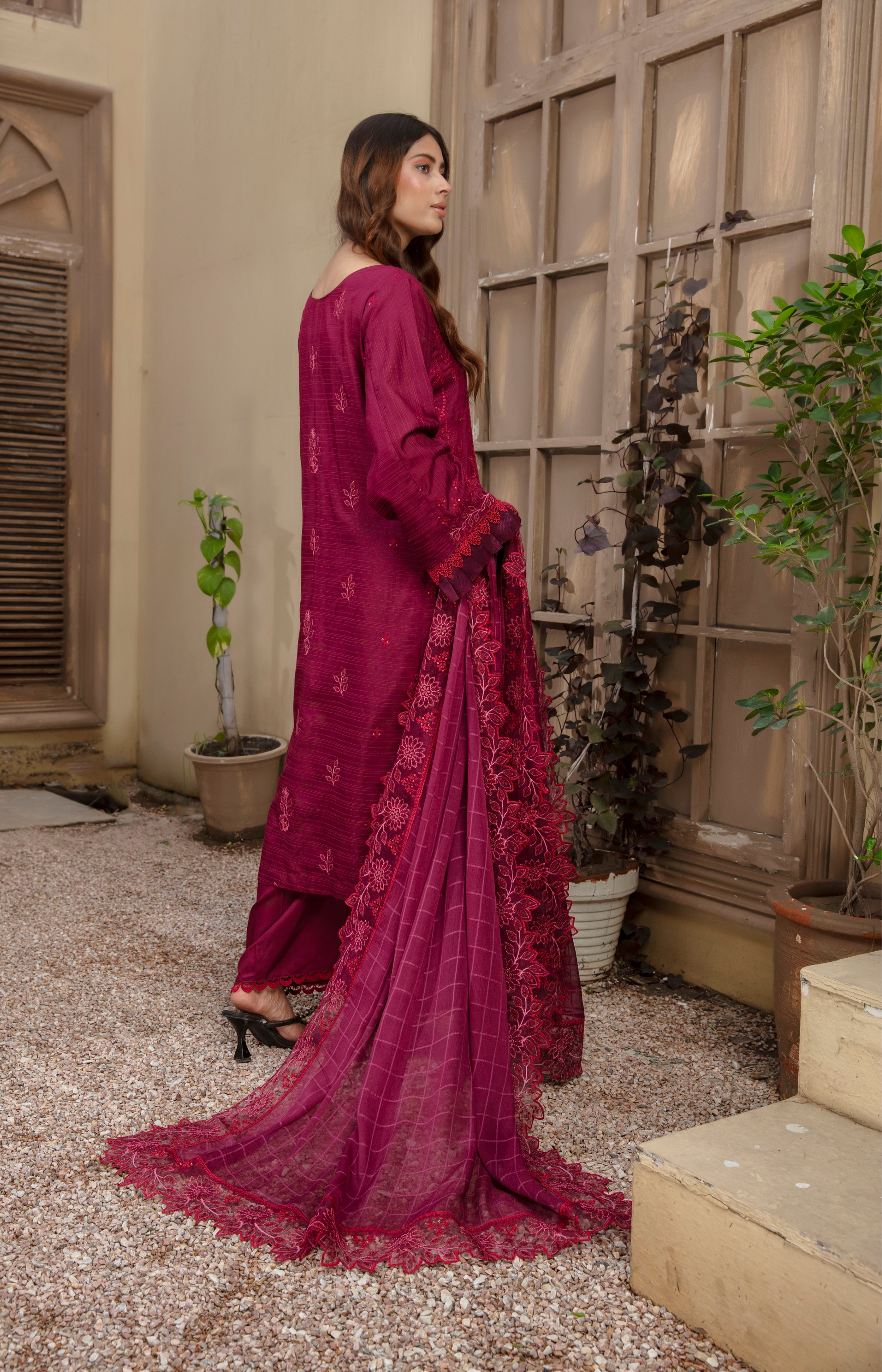 ANMOL Viscose EMB Shirt & Dupatta Vol-2401