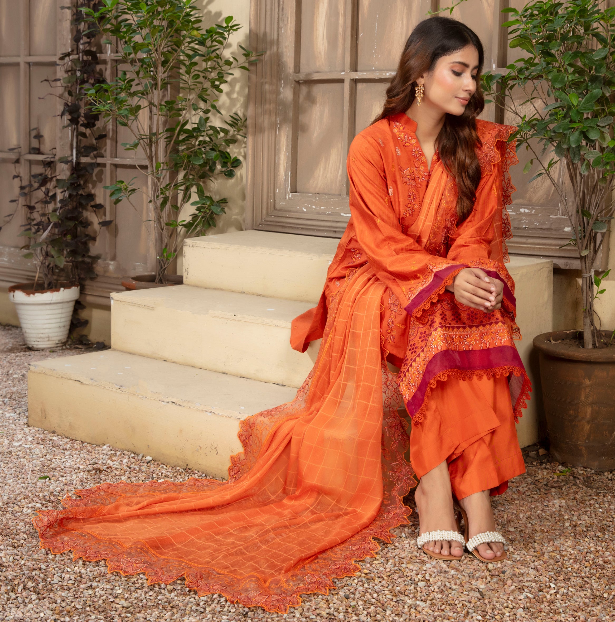 ANMOL Viscose EMB Shirt & Dupatta Vol-2401