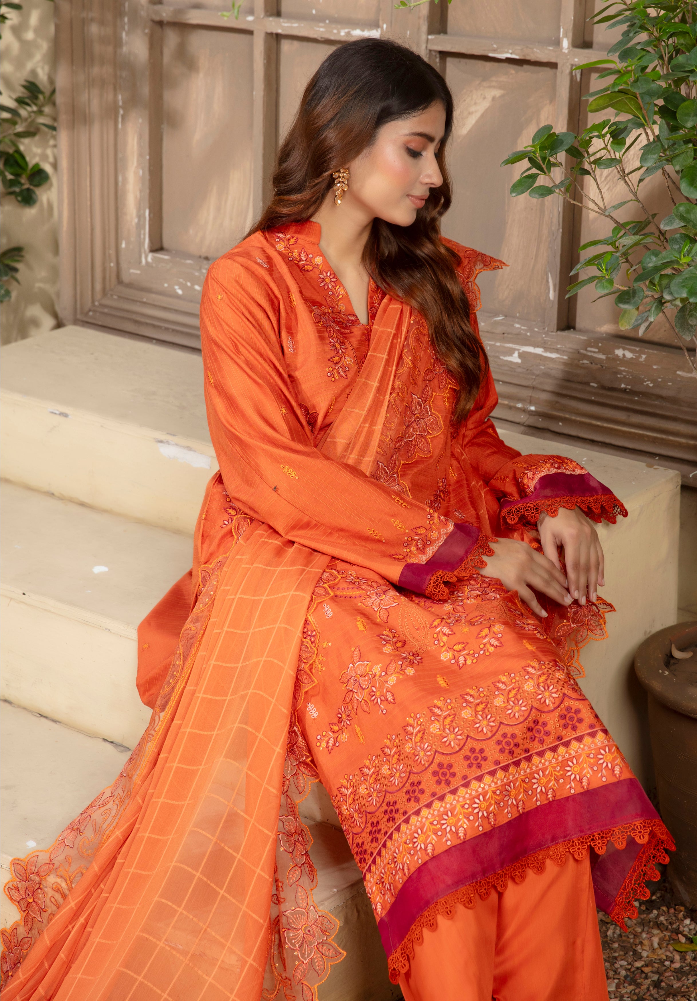 ANMOL Viscose EMB Shirt & Dupatta Vol-2401