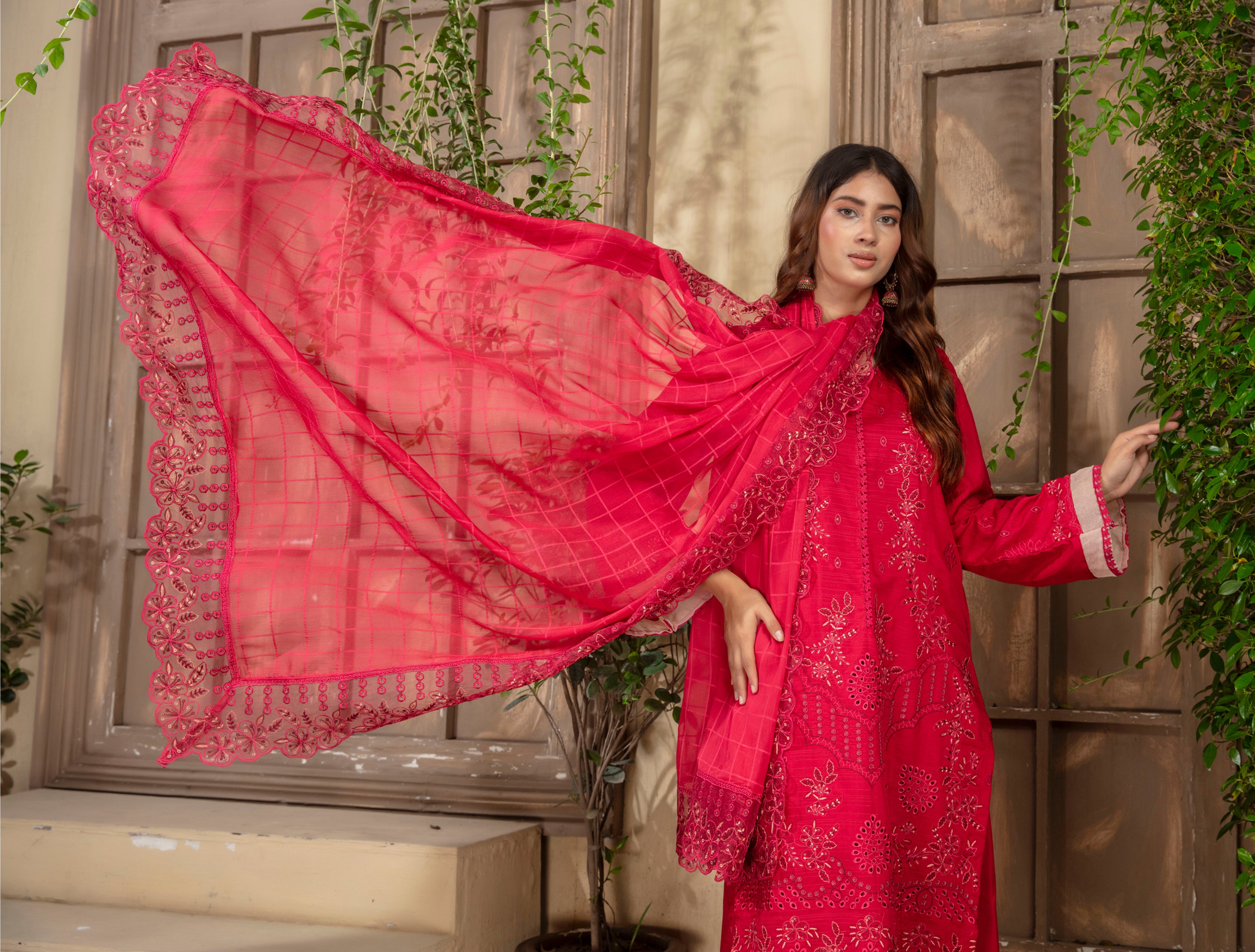 ANMOL Viscose EMB Shirt & Dupatta Vol-2401