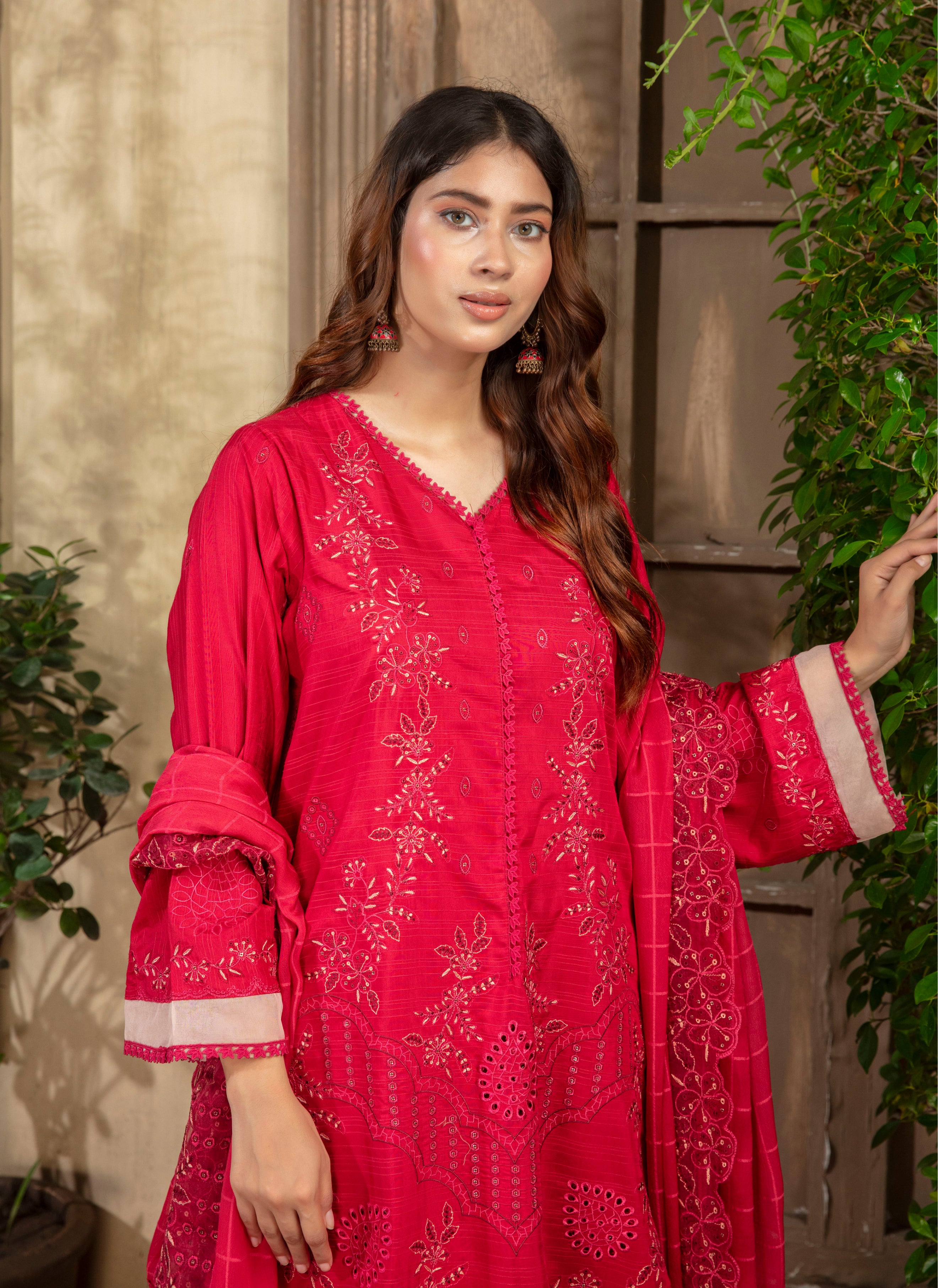 ANMOL Viscose EMB Shirt & Dupatta Vol-2401