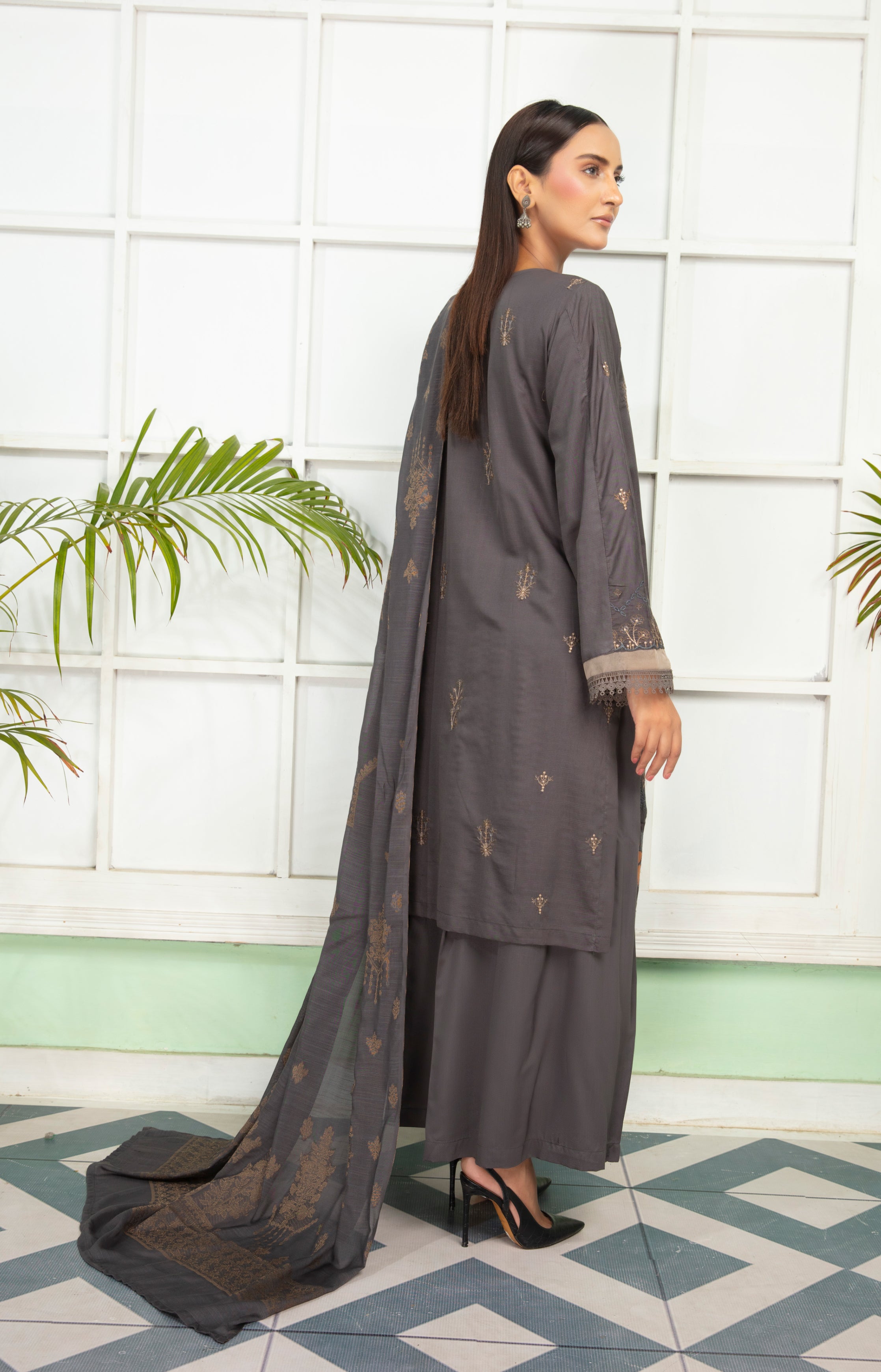 MINAHAL Viscose EMB Shirt & Dupatta Vol-2417
