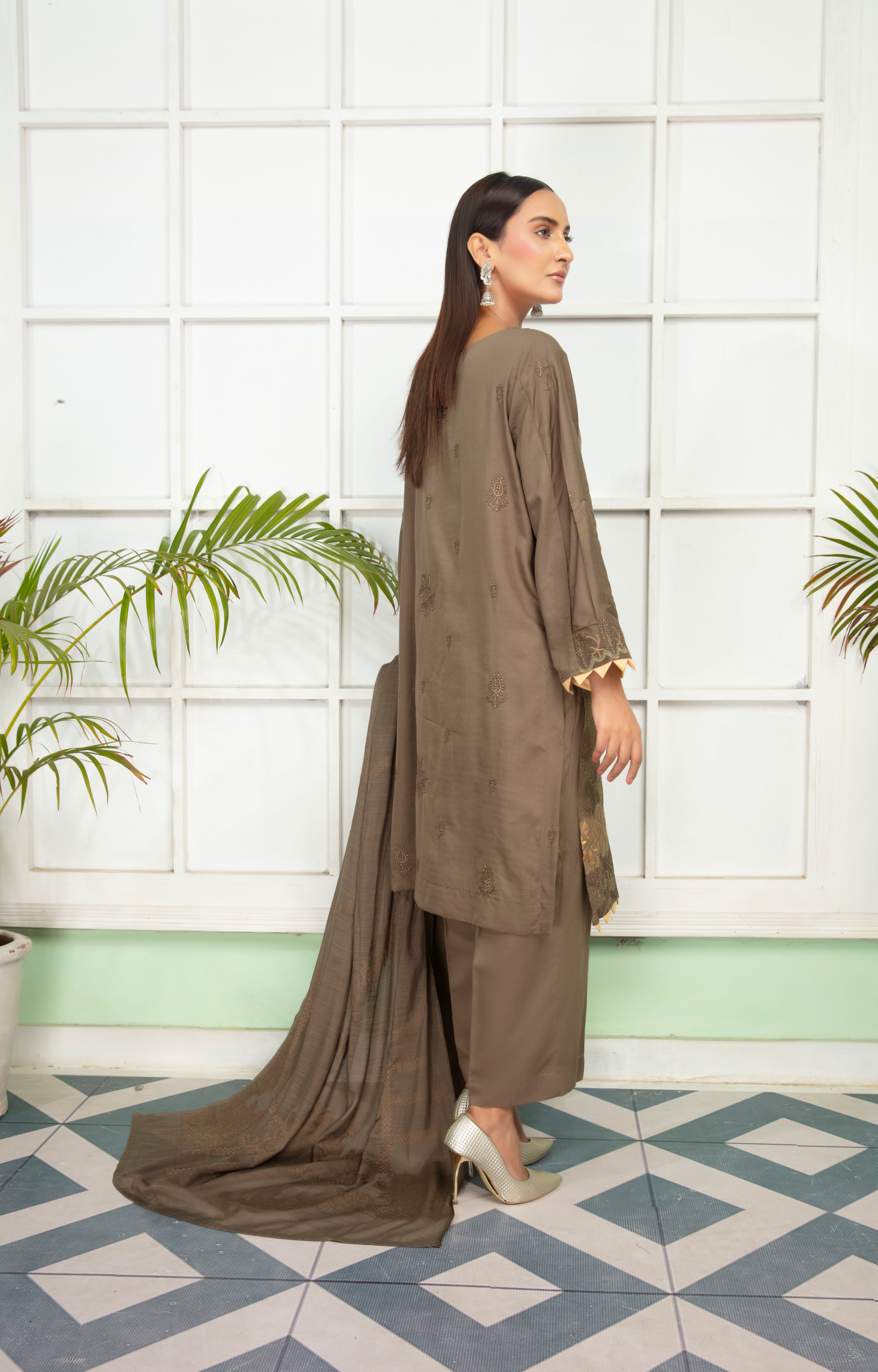 MINAHAL Viscose EMB Shirt & Dupatta Vol-2417