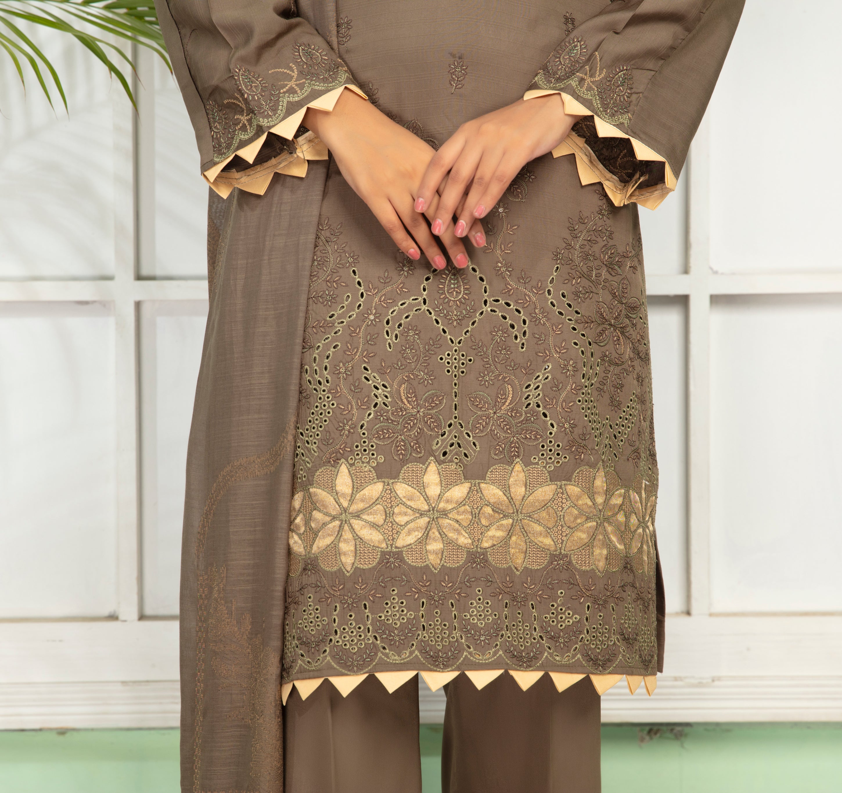 MINAHAL Viscose EMB Shirt & Dupatta Vol-2417