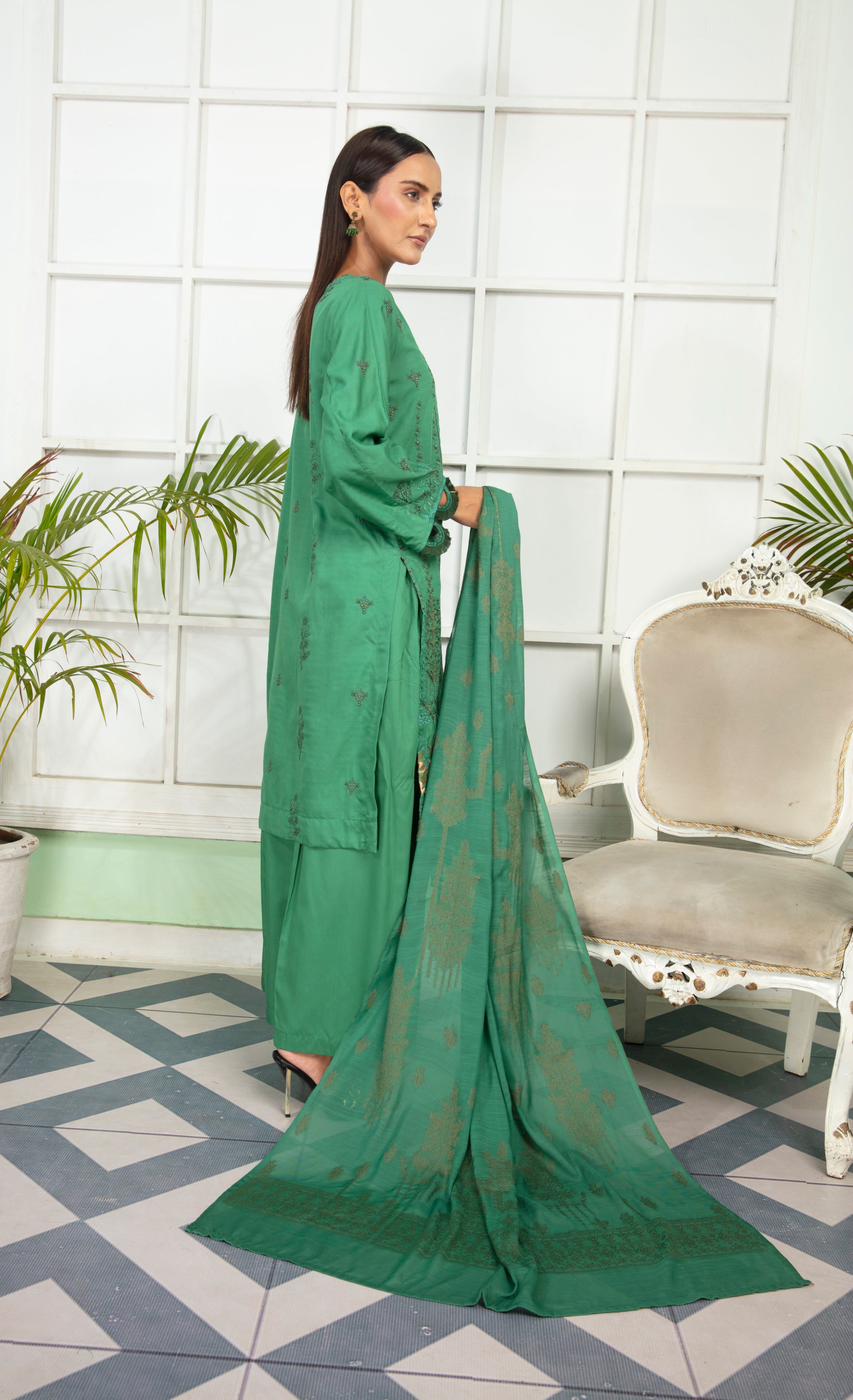 MINAHAL Viscose EMB Shirt & Dupatta Vol-2417