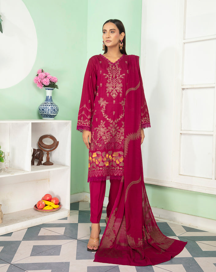 MINAHAL Viscose EMB Shirt & Dupatta Vol-2417