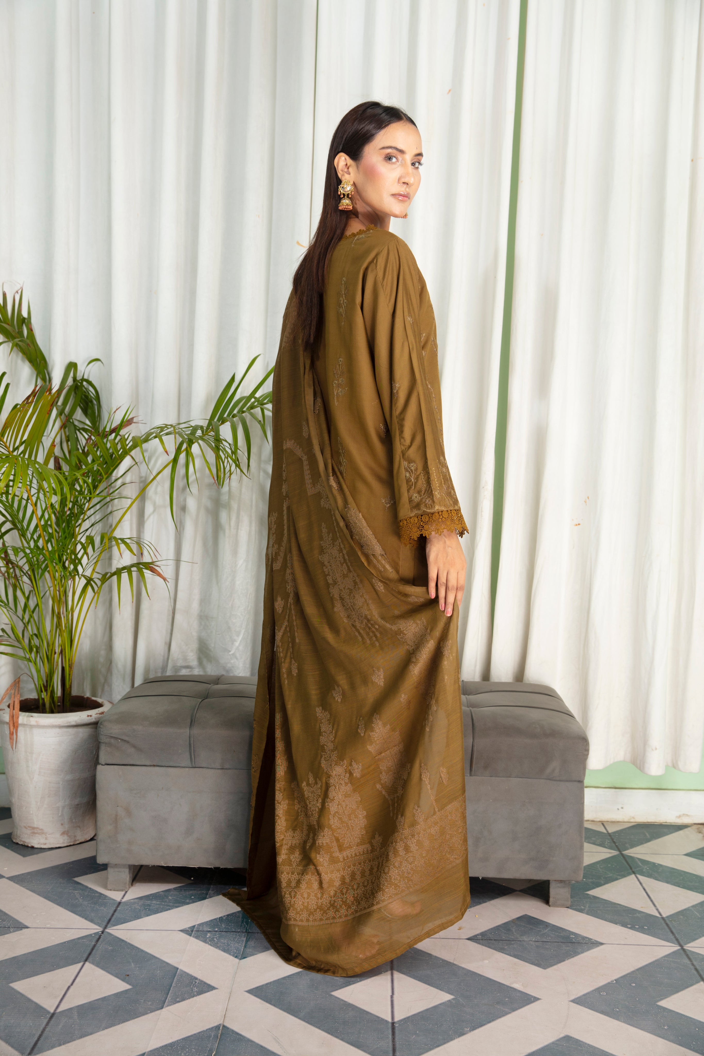 MINAHAL Viscose EMB Shirt & Dupatta Vol-2417