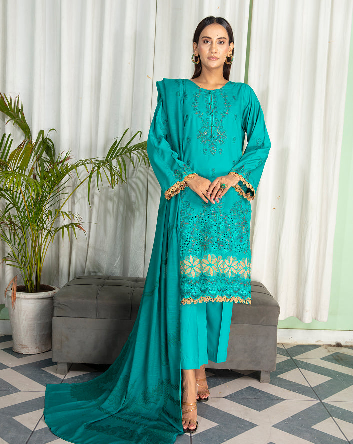 MINAHAL Viscose EMB Shirt & Dupatta Vol-2417