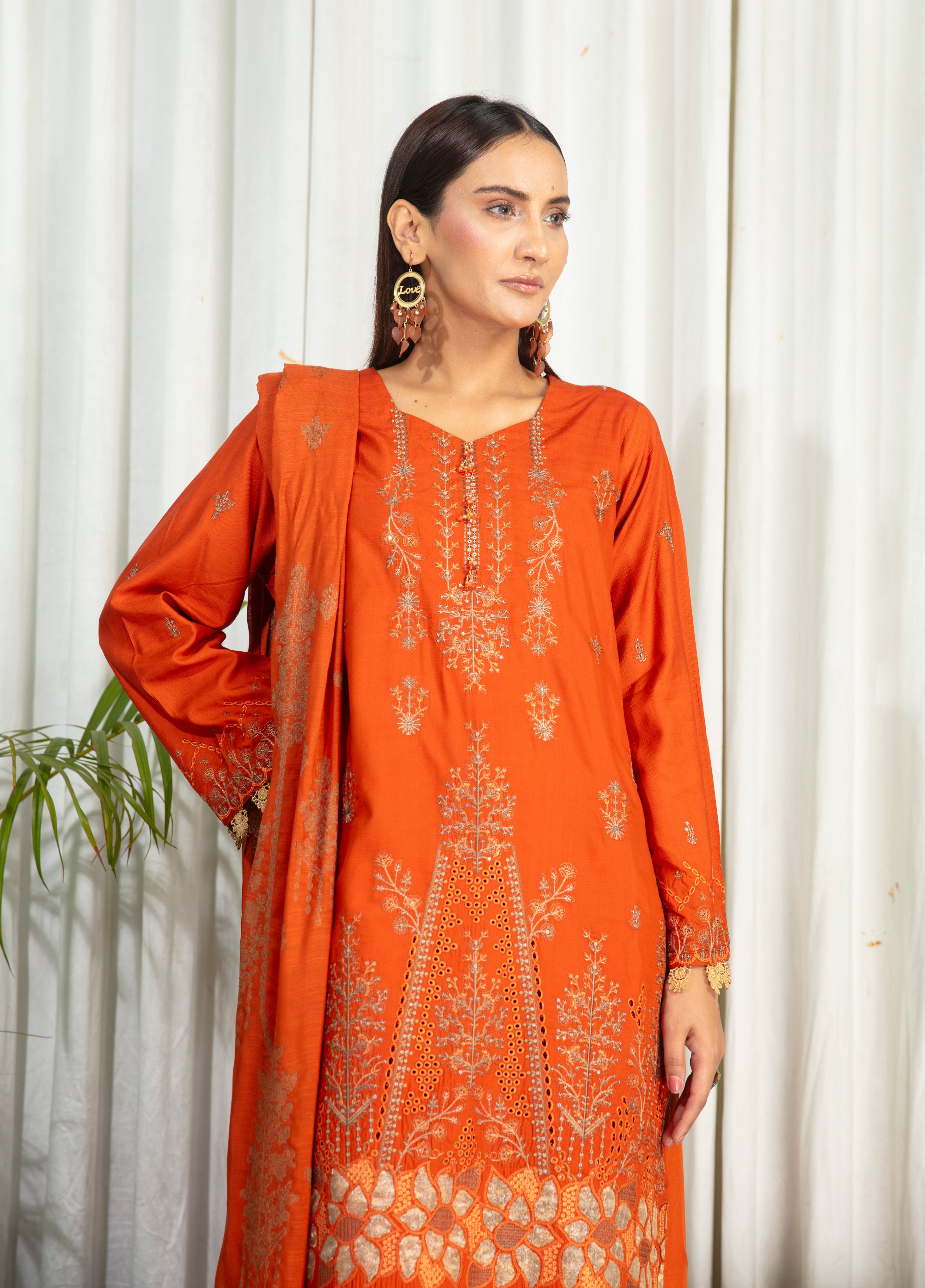 MINAHAL Viscose EMB Shirt & Dupatta Vol-2417