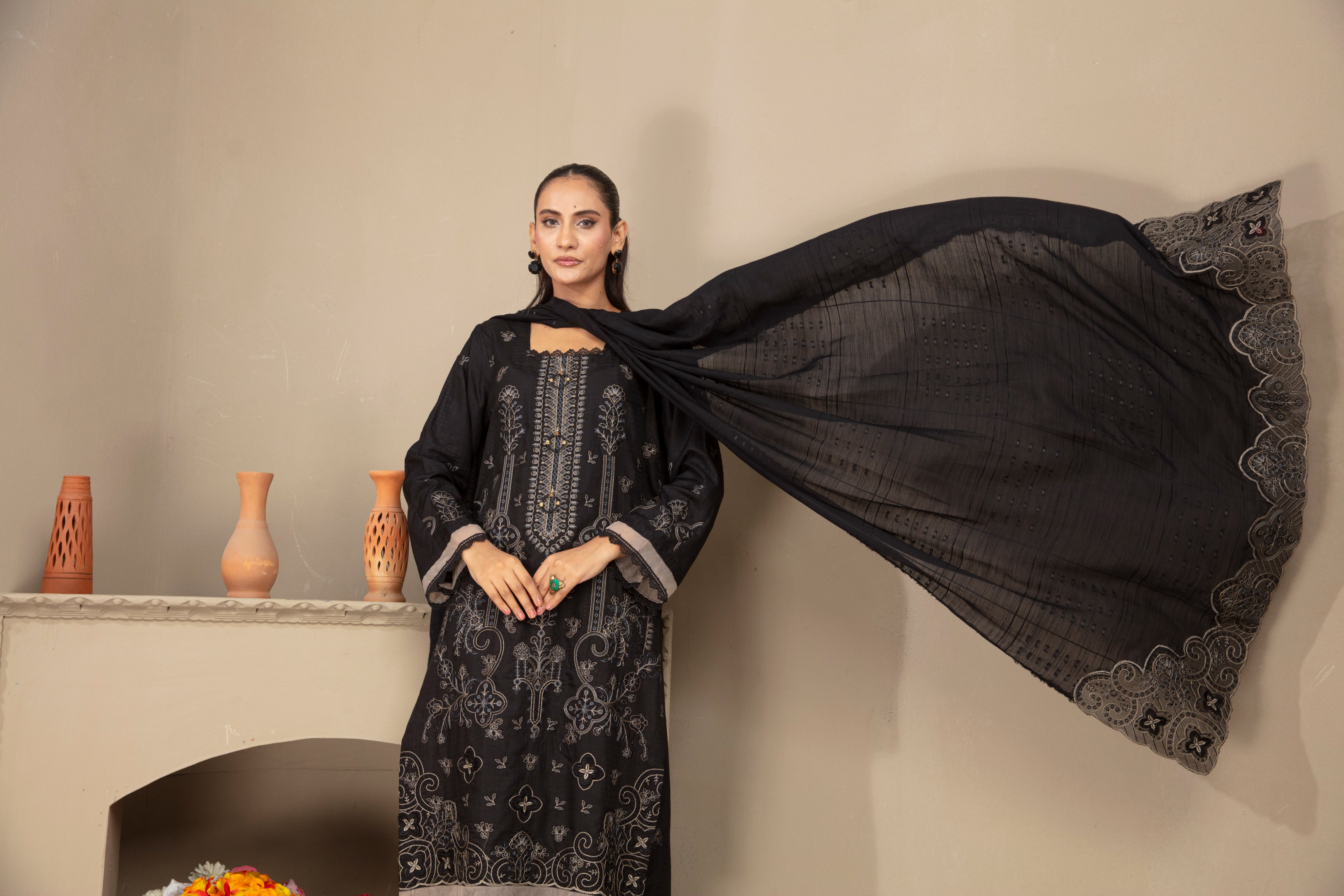 GHAZZAL Viscose EMB Shirt & Dupatta Vol-2404