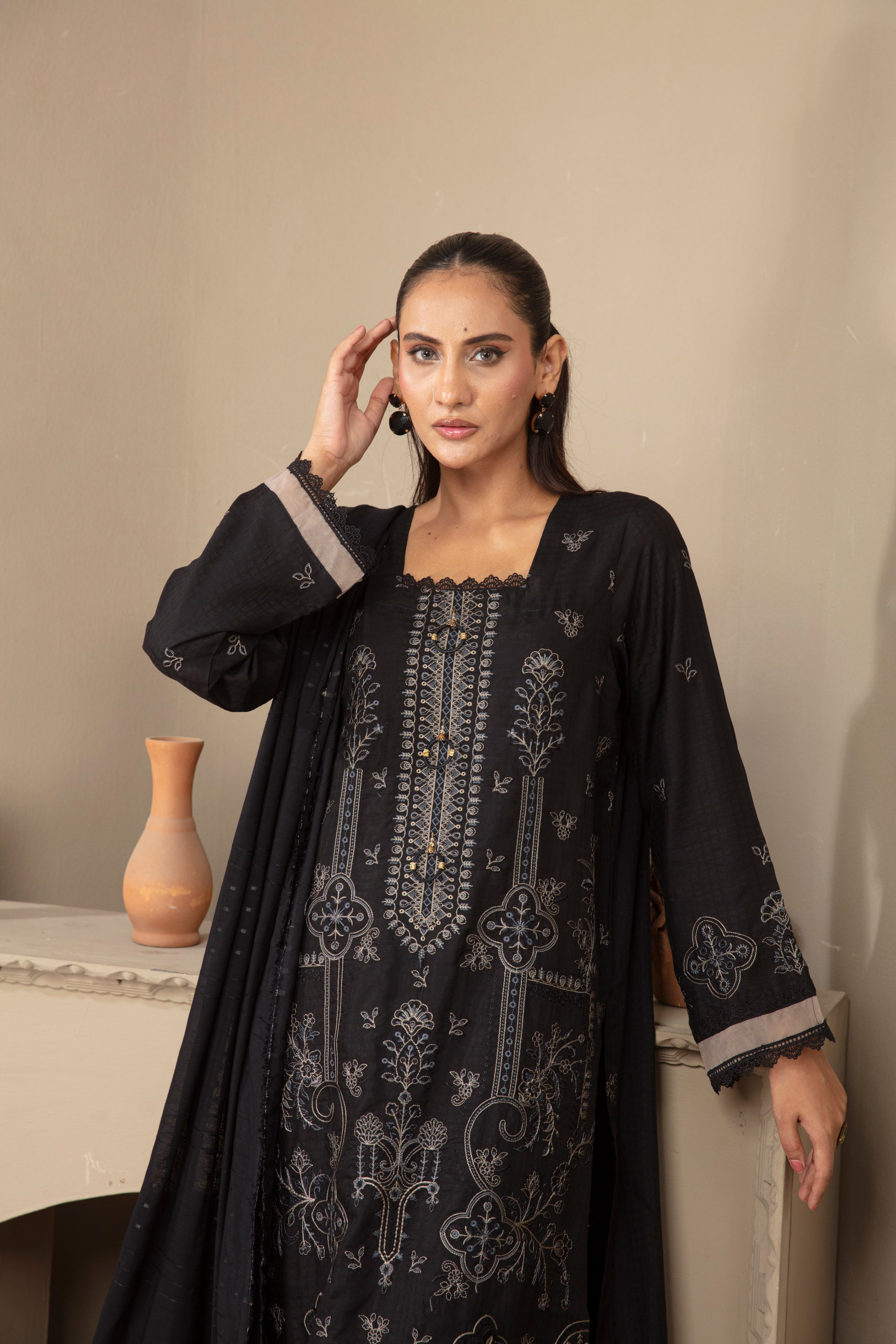GHAZZAL Viscose EMB Shirt & Dupatta Vol-2404